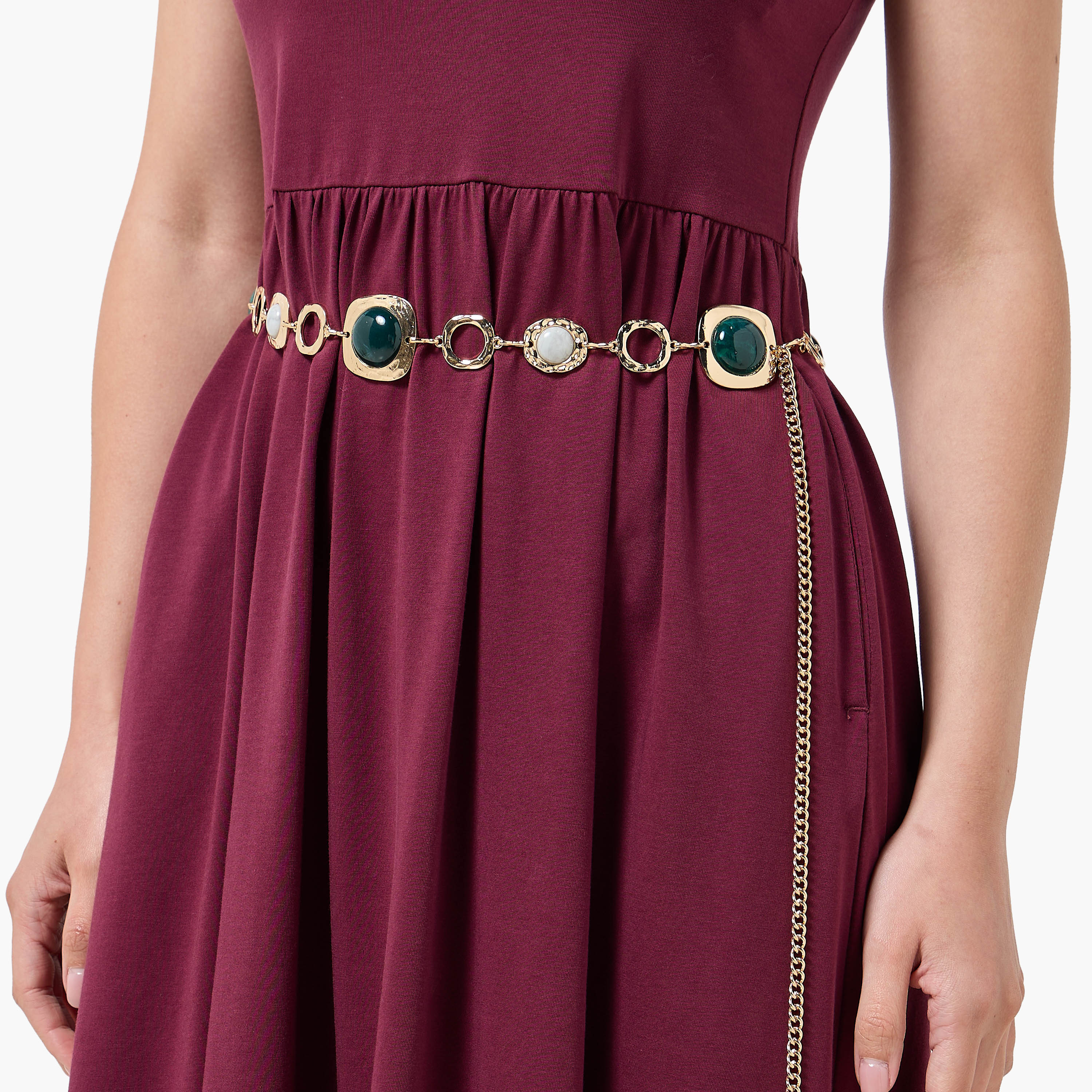 Metal Jewellery Belt with Lobster Clasp Closure-women-clothingaccessories-belts-image-2
