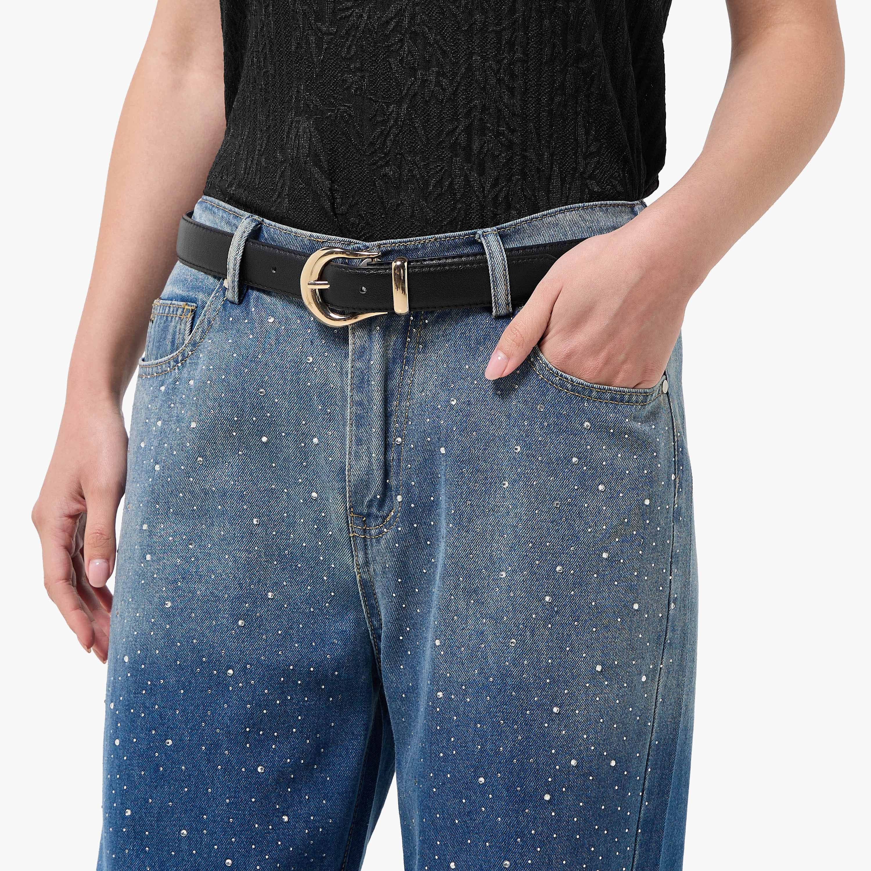حزام بإبزيم دبوس للإغلاق-women-clothingaccessories-belts-image-2
