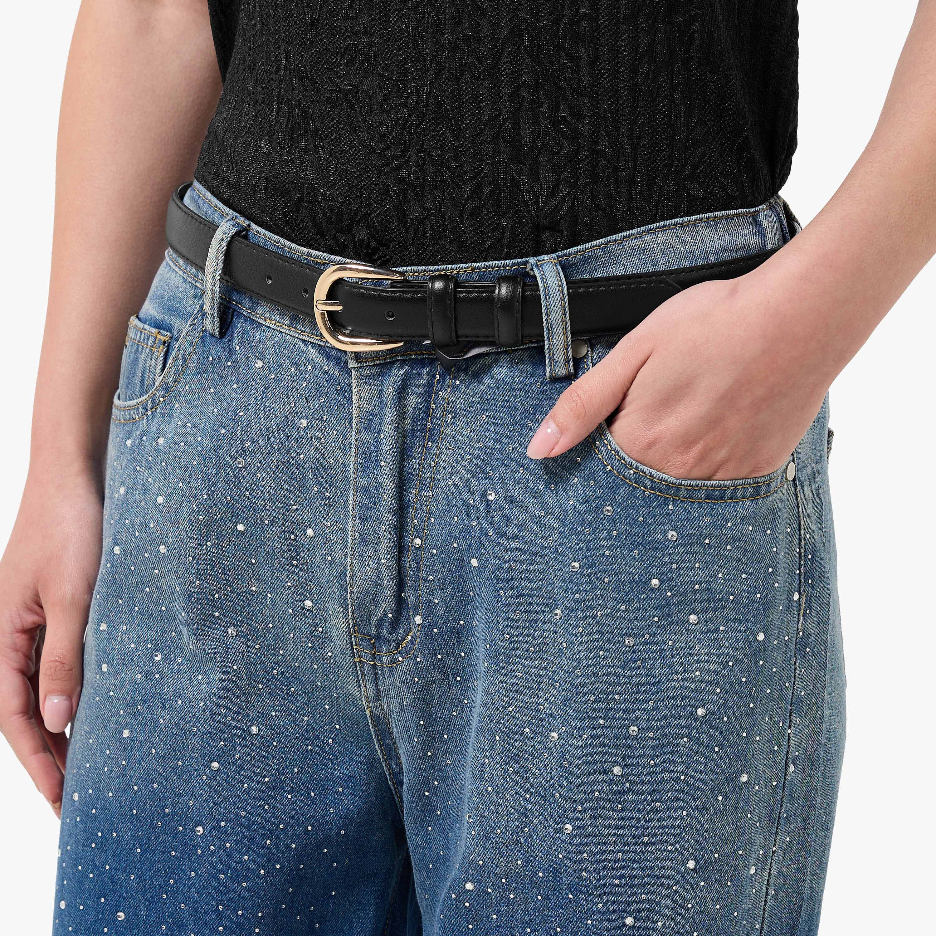 Textured Pin Buckle Belt-women-clothingaccessories-belts-image-2