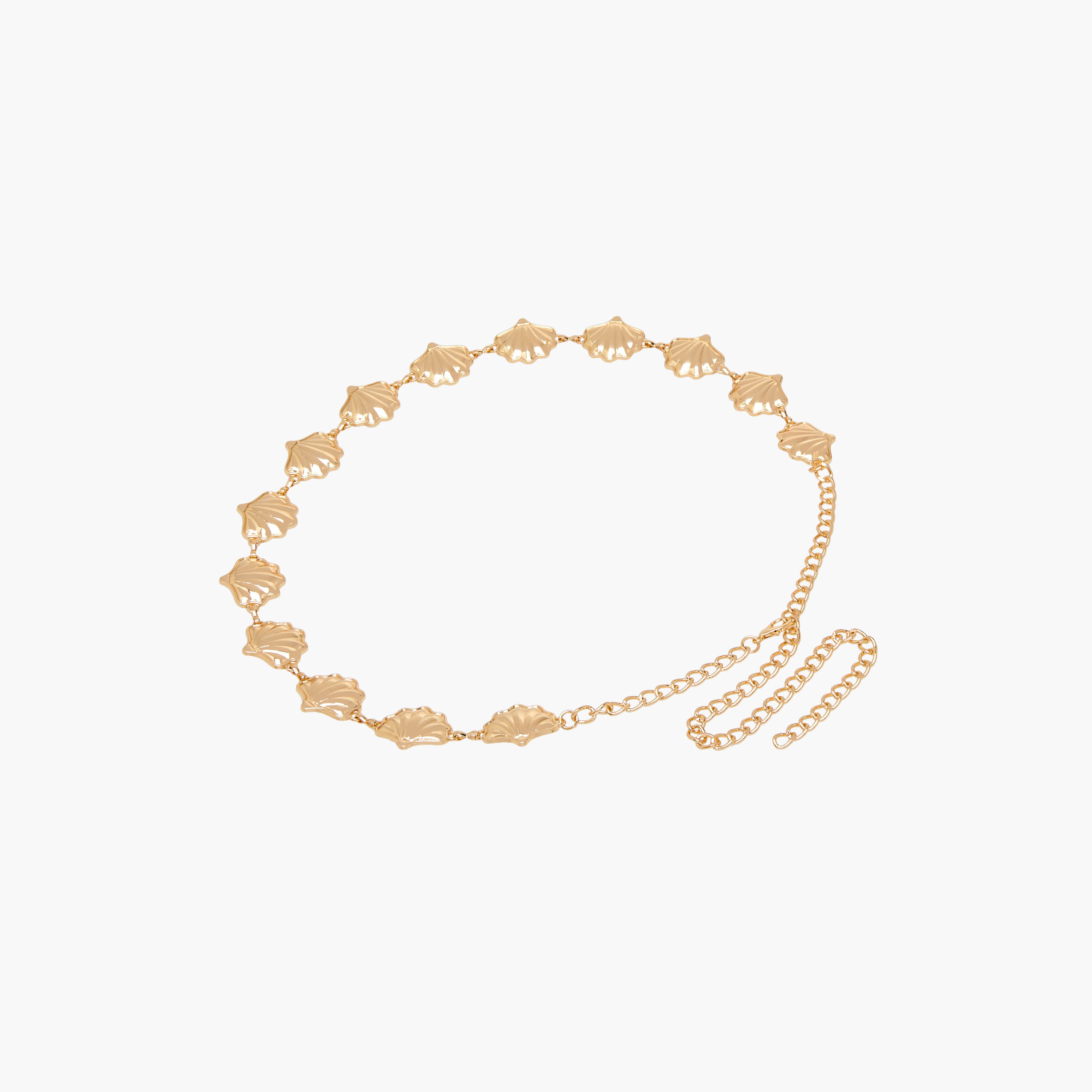 Metal Chain Belt with Seashell Charm Detail-women-clothingaccessories-belts-image-3