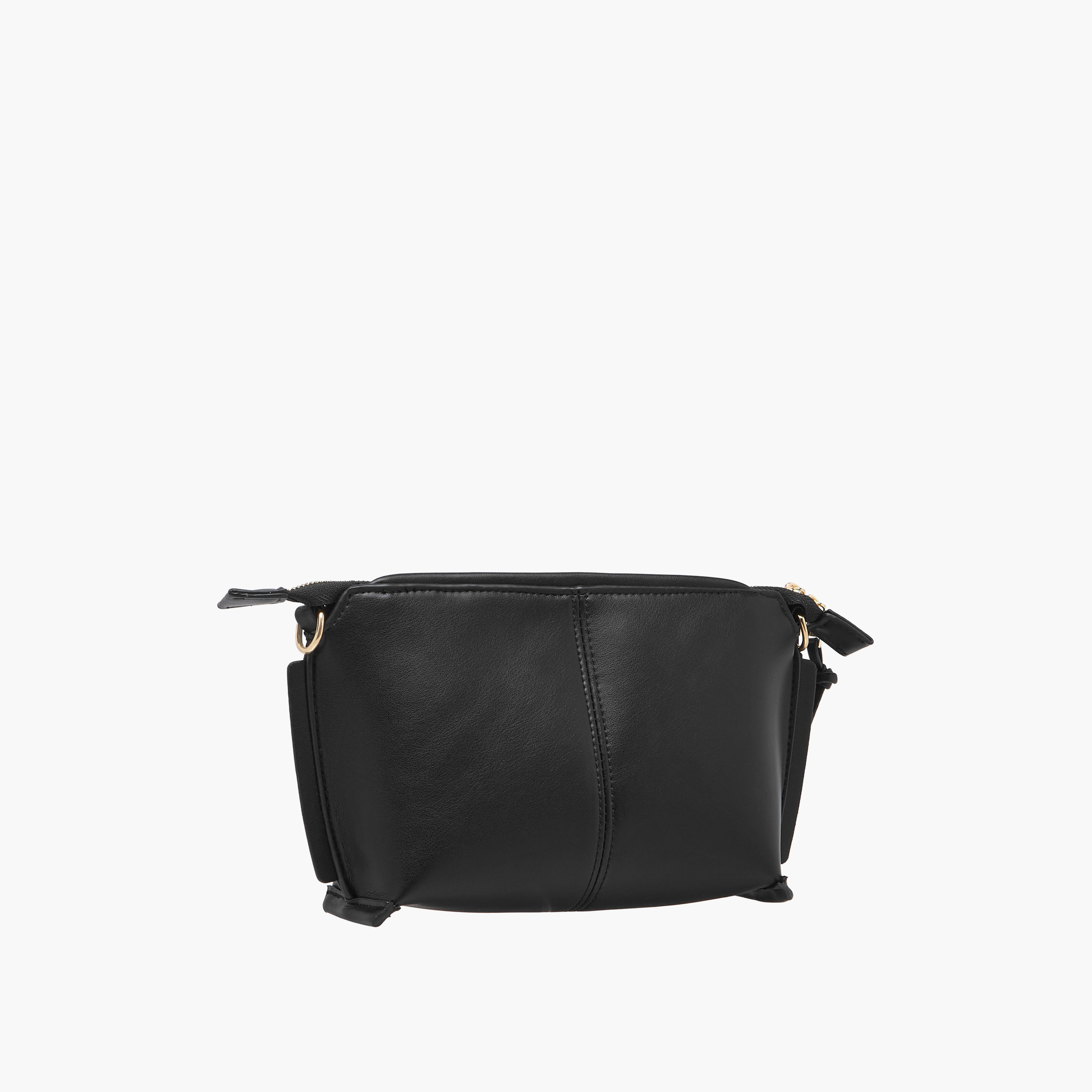 Textured Crossbody Bag with Printed Strap-women-bagsandwallets-handbags-image-4
