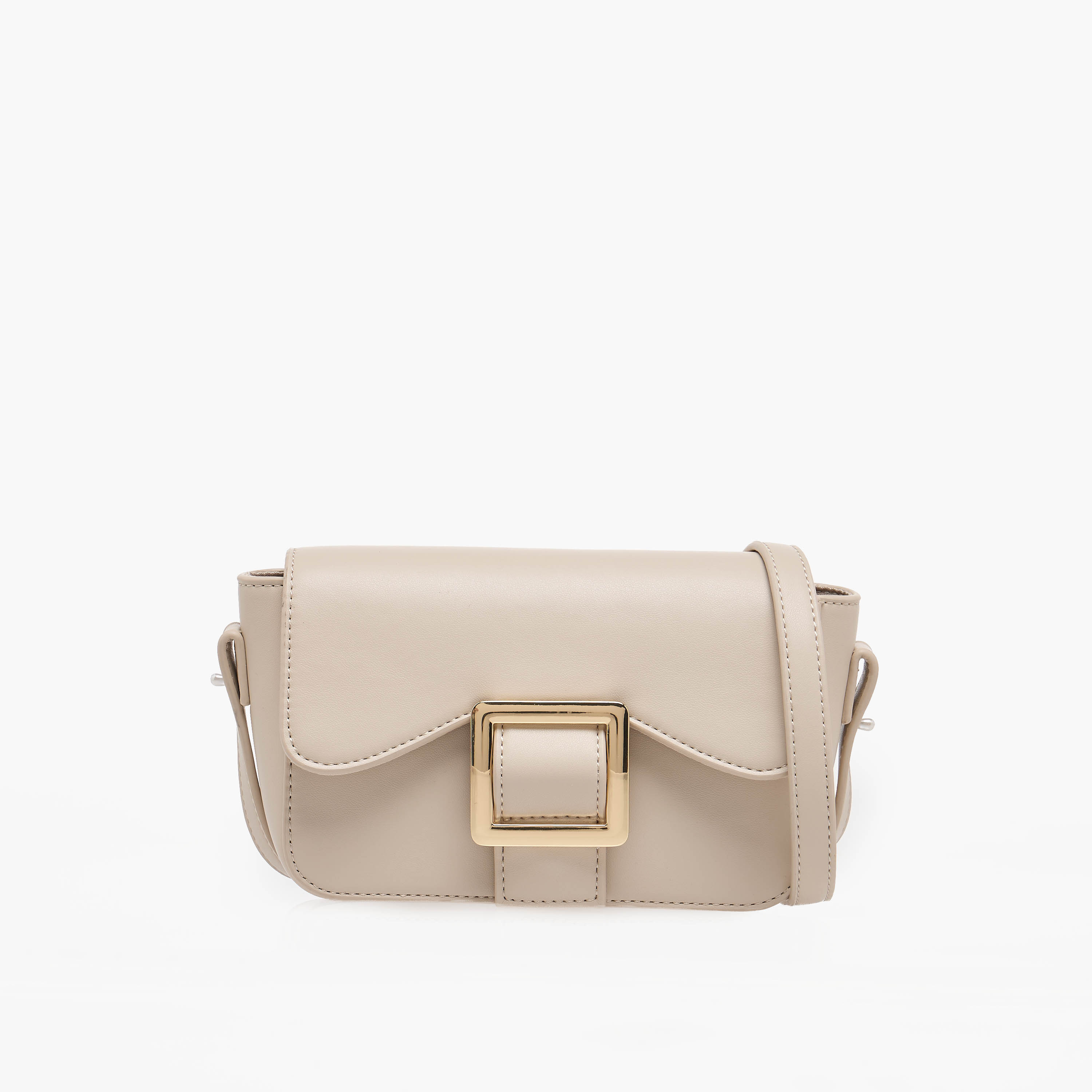 Buckle Accent Crossbody Bag with Magnetic Button Closure-women-bagsandwallets-handbags-image-1