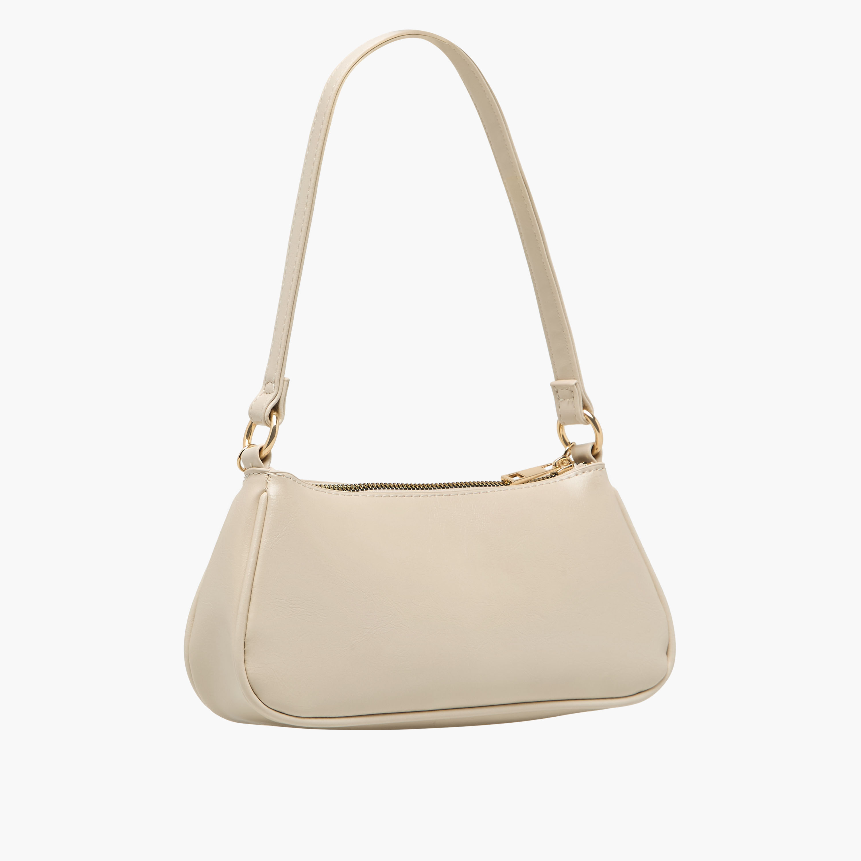 Chain Detail Shoulder Bag with Zip Closure-women-bagsandwallets-handbags-image-3