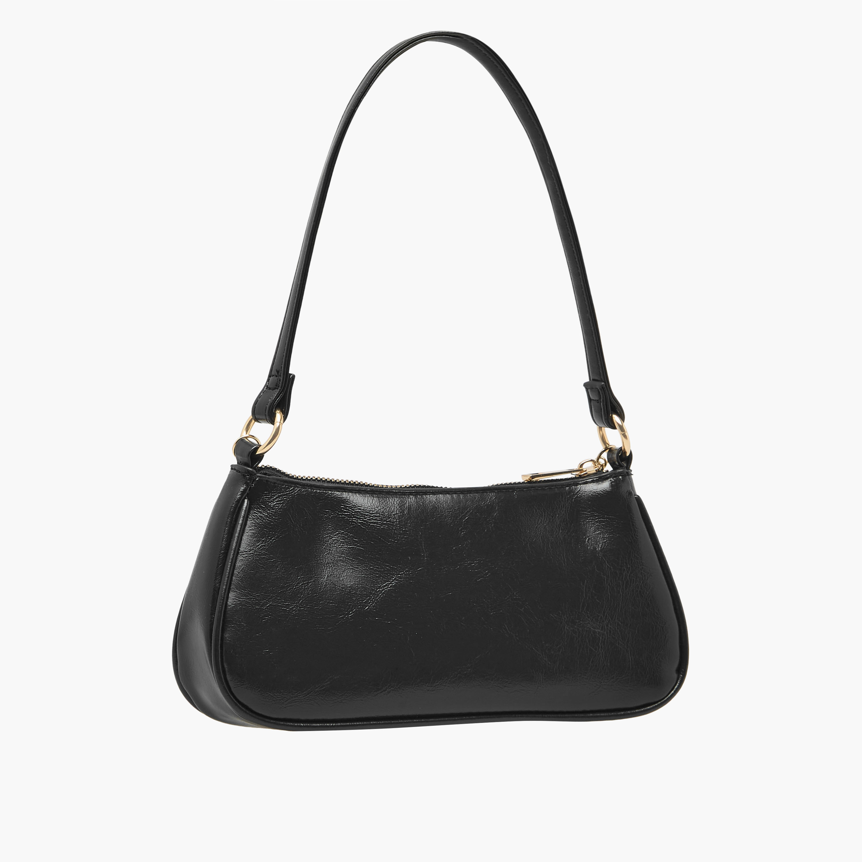 Chain Detail Shoulder Bag with Zip Closure-women-bagsandwallets-handbags-image-3