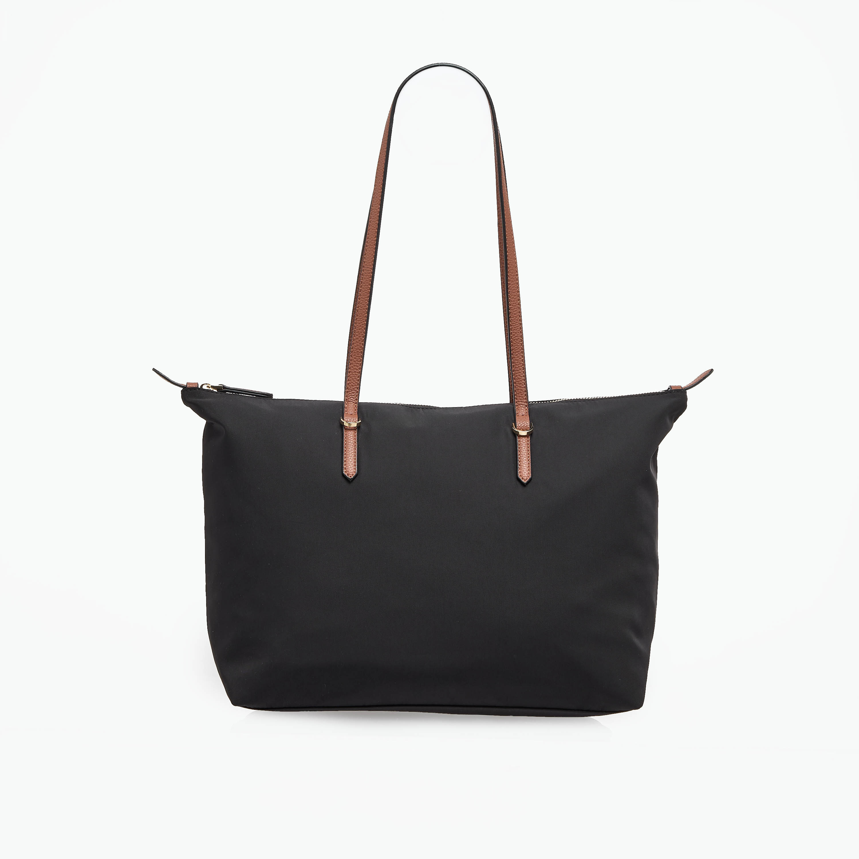 Tote Bag with Contrast Handles-women-bagsandwallets-handbags-image-1