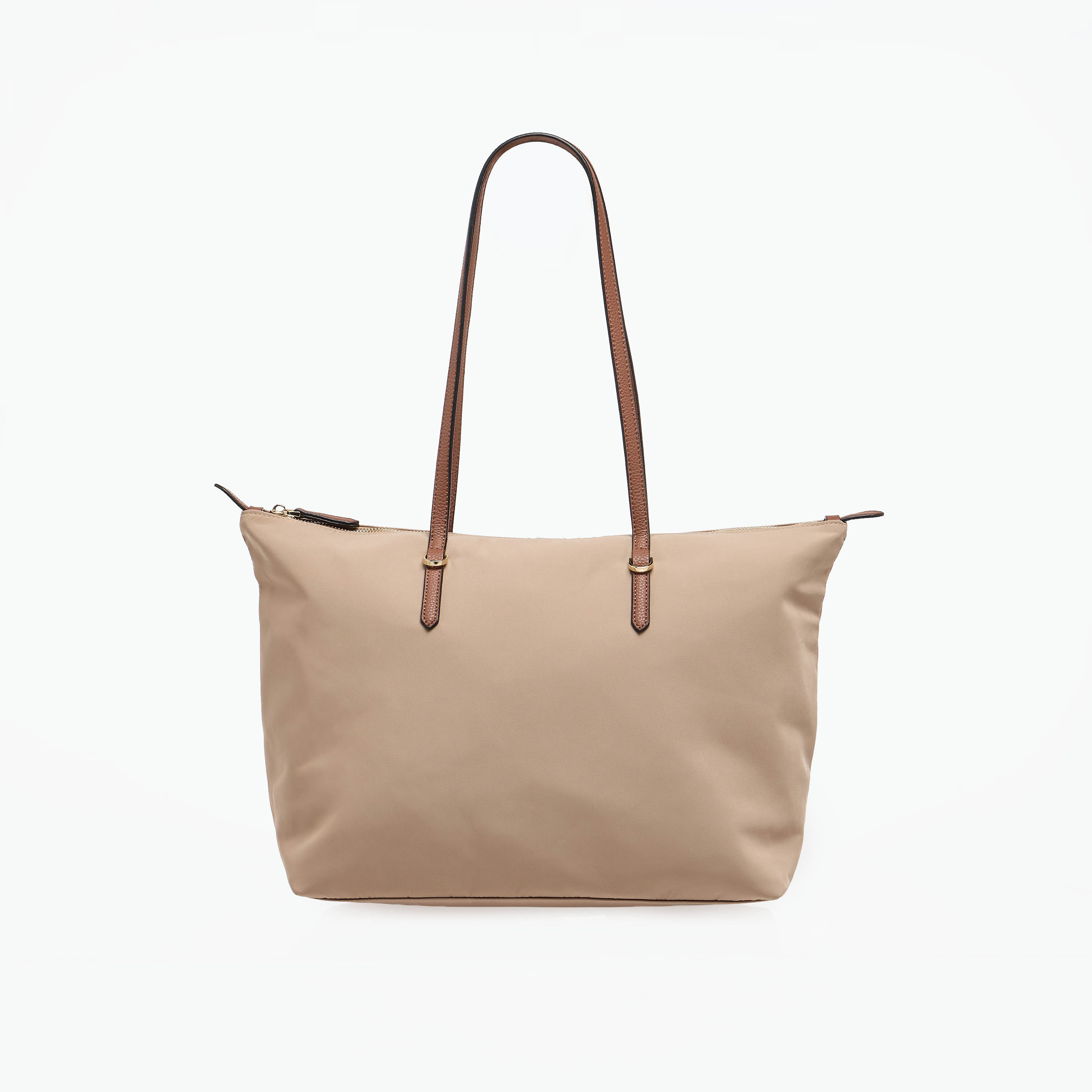 Tote Bag with Contrast Handles-women-bagsandwallets-handbags-image-1