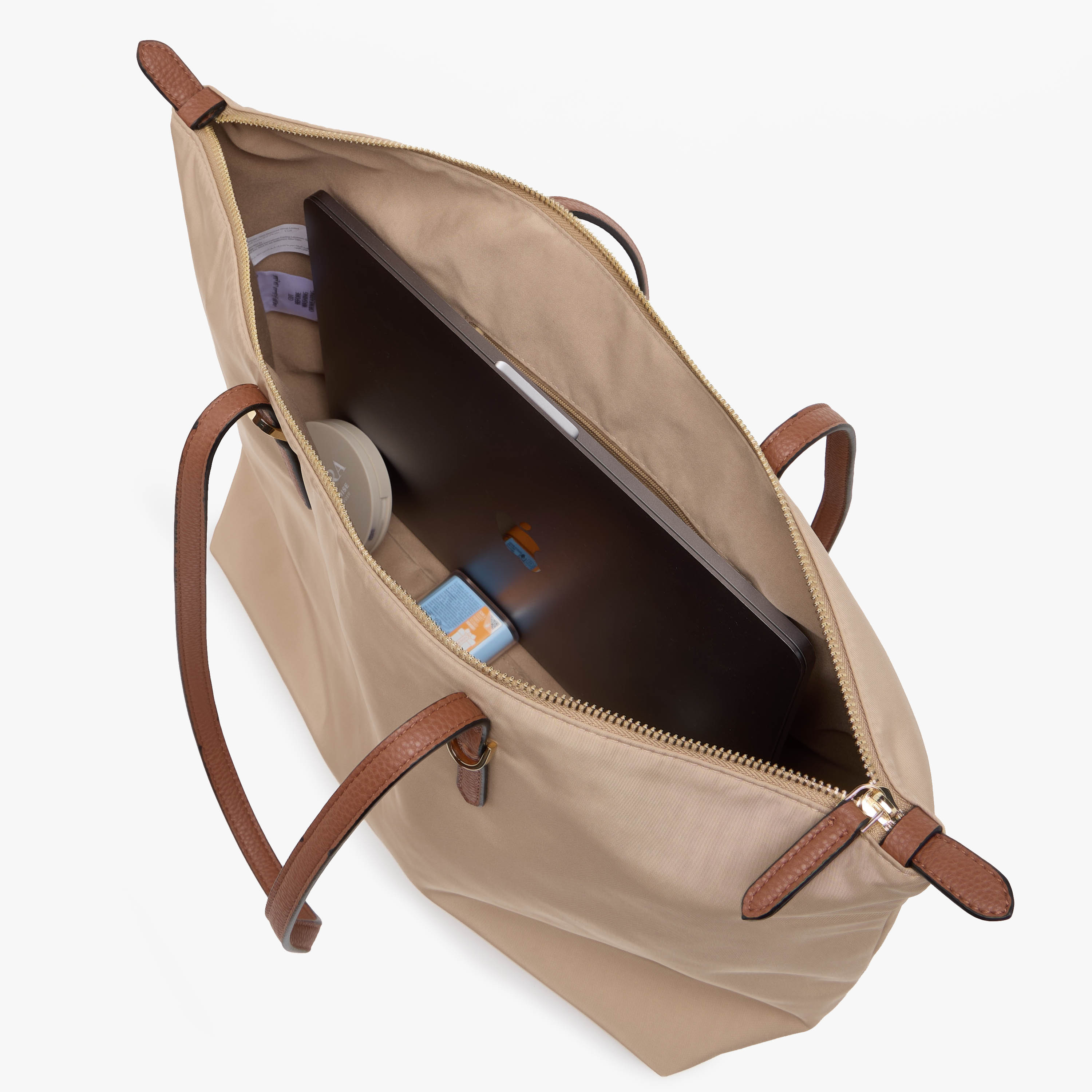 Tote Bag with Contrast Handles-women-bagsandwallets-handbags-image-8