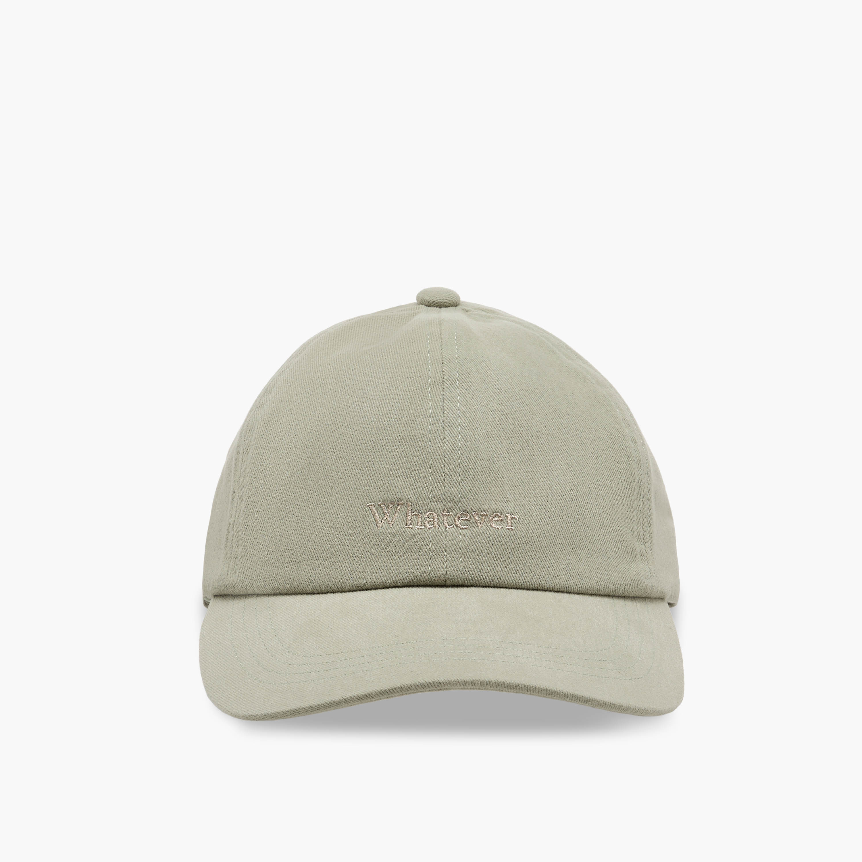Embroidered Cap with Buckled Strap Closure-women-clothingaccessories-capsandhats-image-1