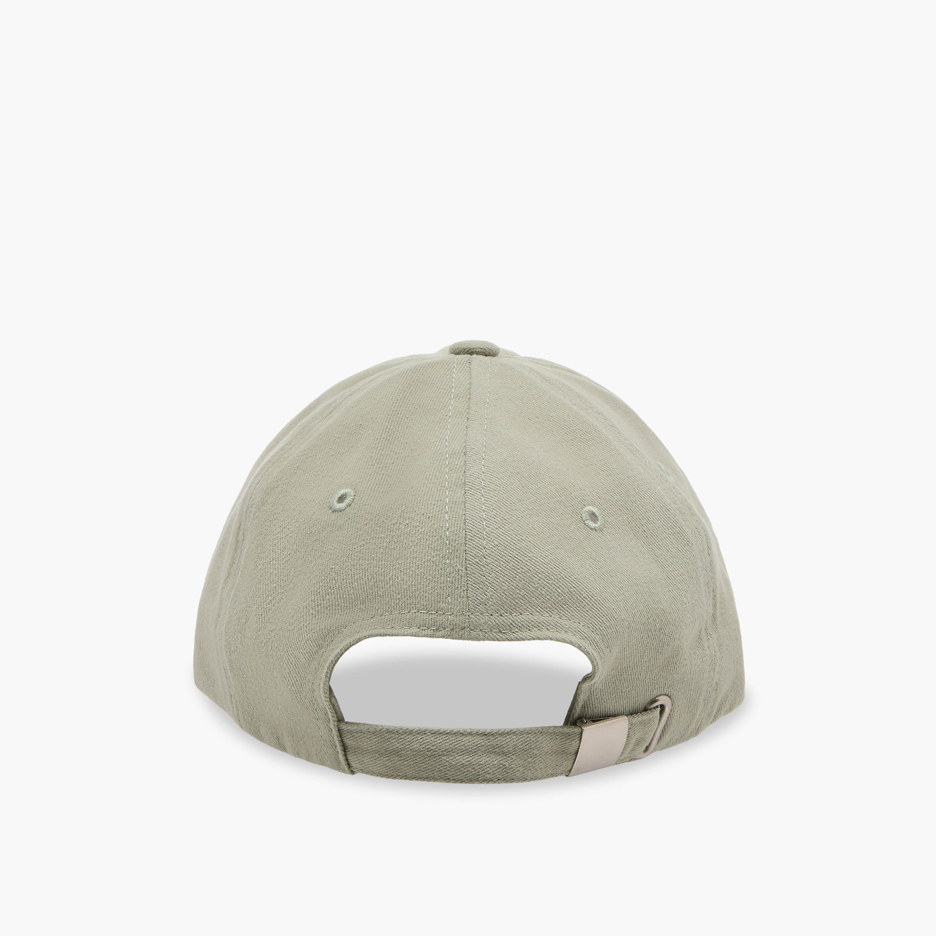 Embroidered Cap with Buckled Strap Closure-women-clothingaccessories-capsandhats-image-5