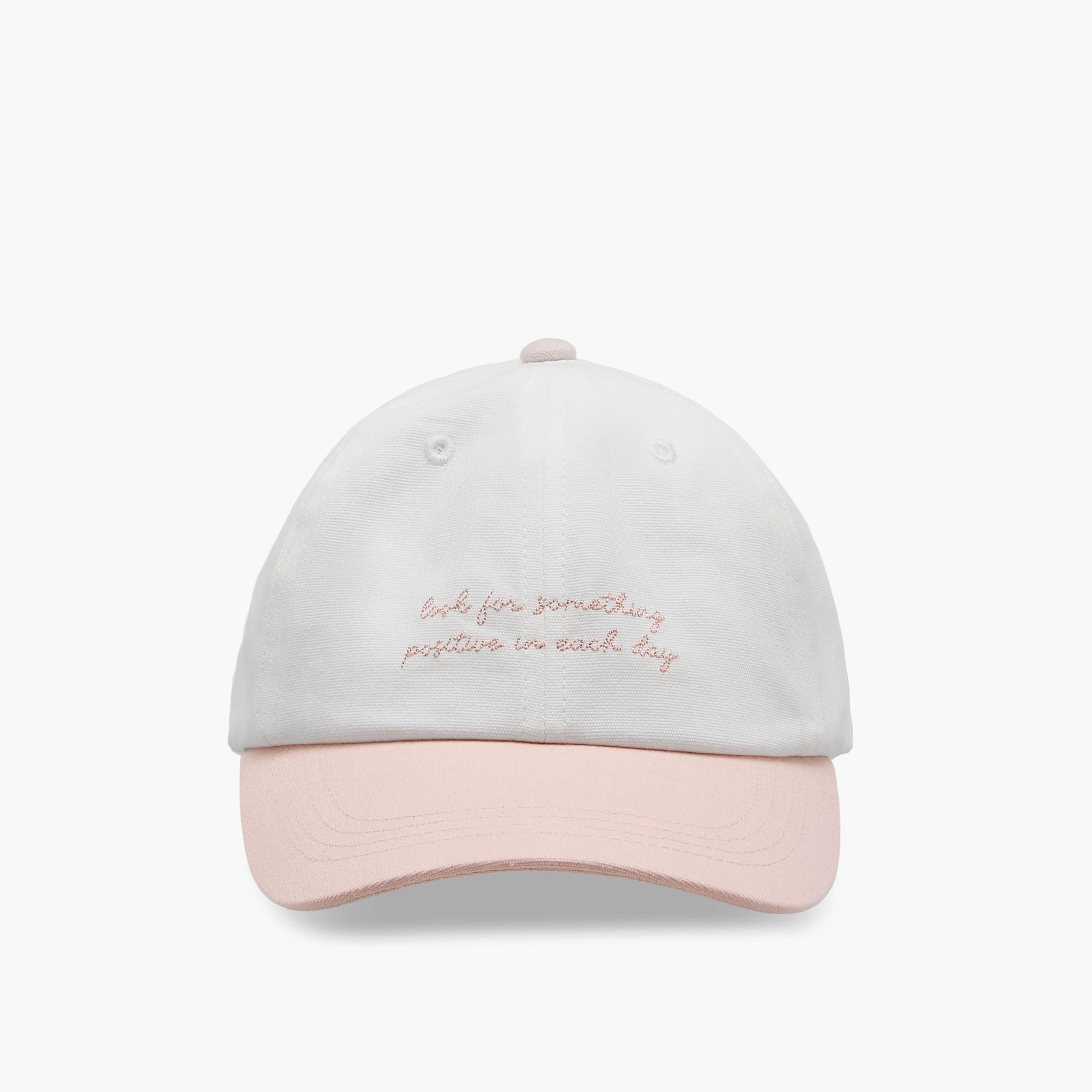 Slogan Cap with Buckled Strap Closure-women-clothingaccessories-capsandhats-image-1