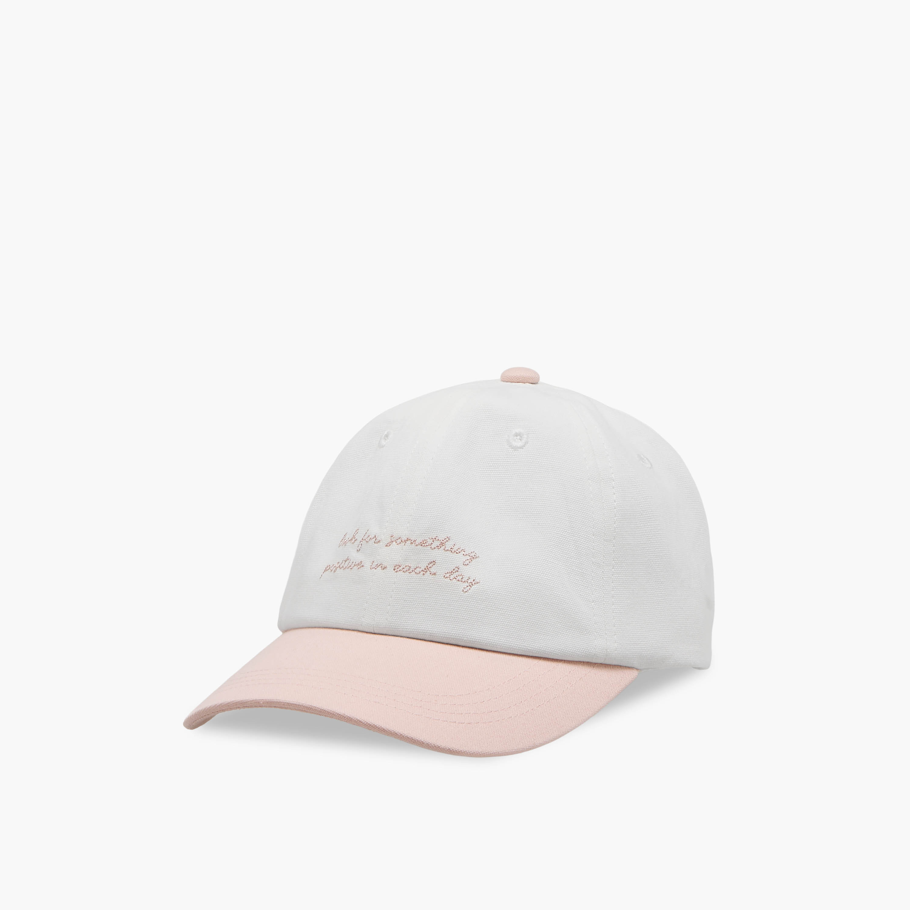 Slogan Cap with Buckled Strap Closure-women-clothingaccessories-capsandhats-image-3