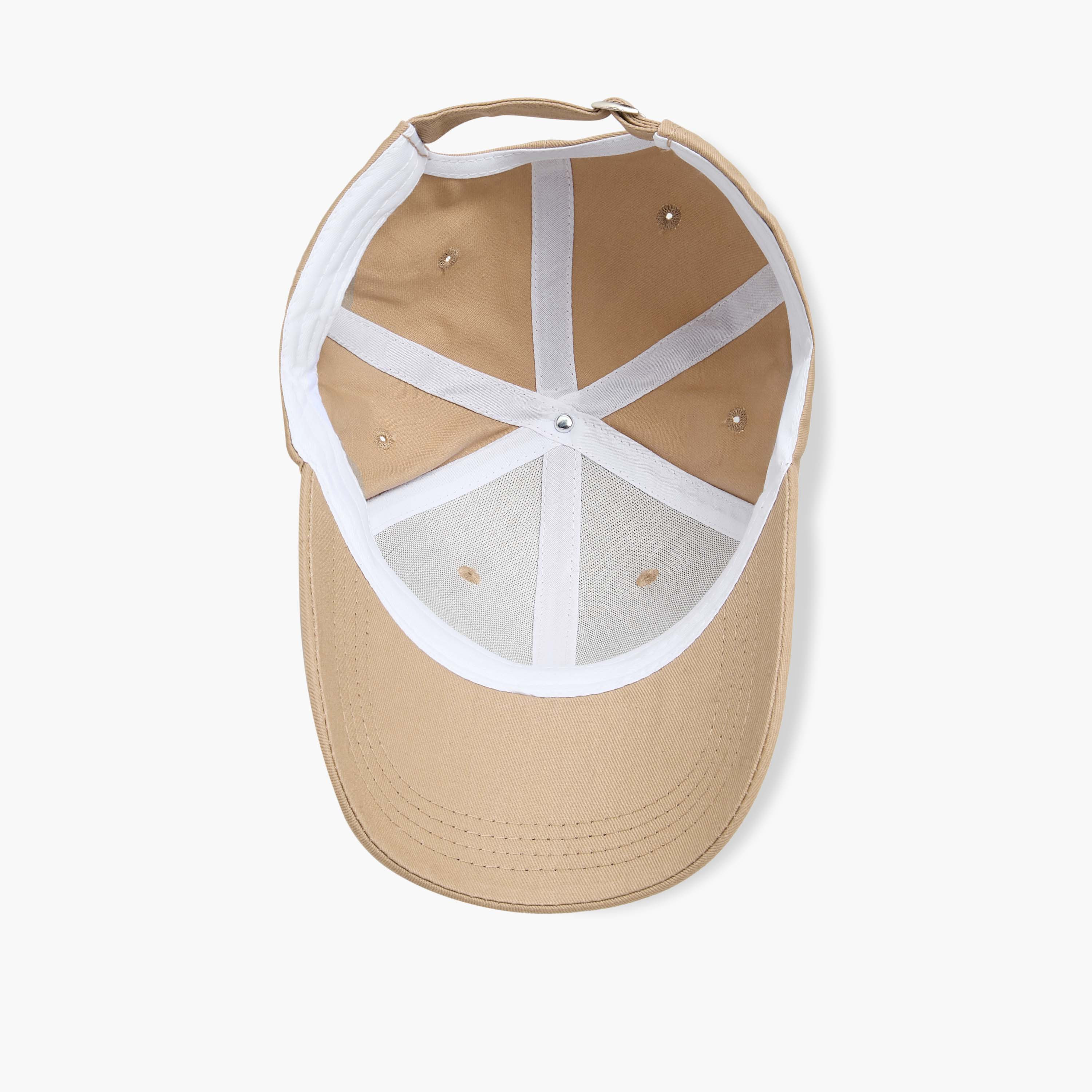 Kappa Logo Embroidered Cap with Buckled Strap Closure-women-clothingaccessories-capsandhats-image-8