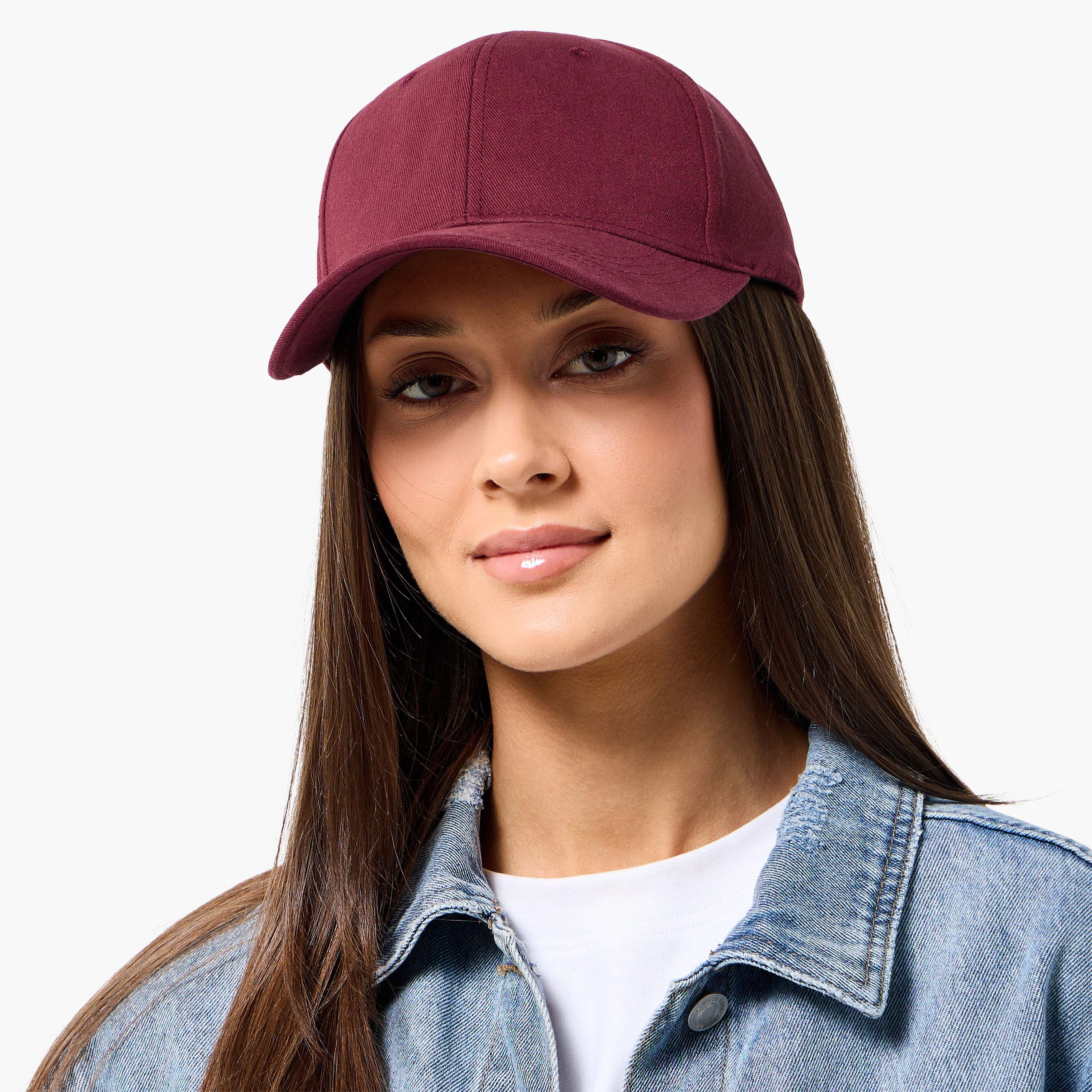 Cap with Buckled Strap Closure-women-clothingaccessories-capsandhats-image-2