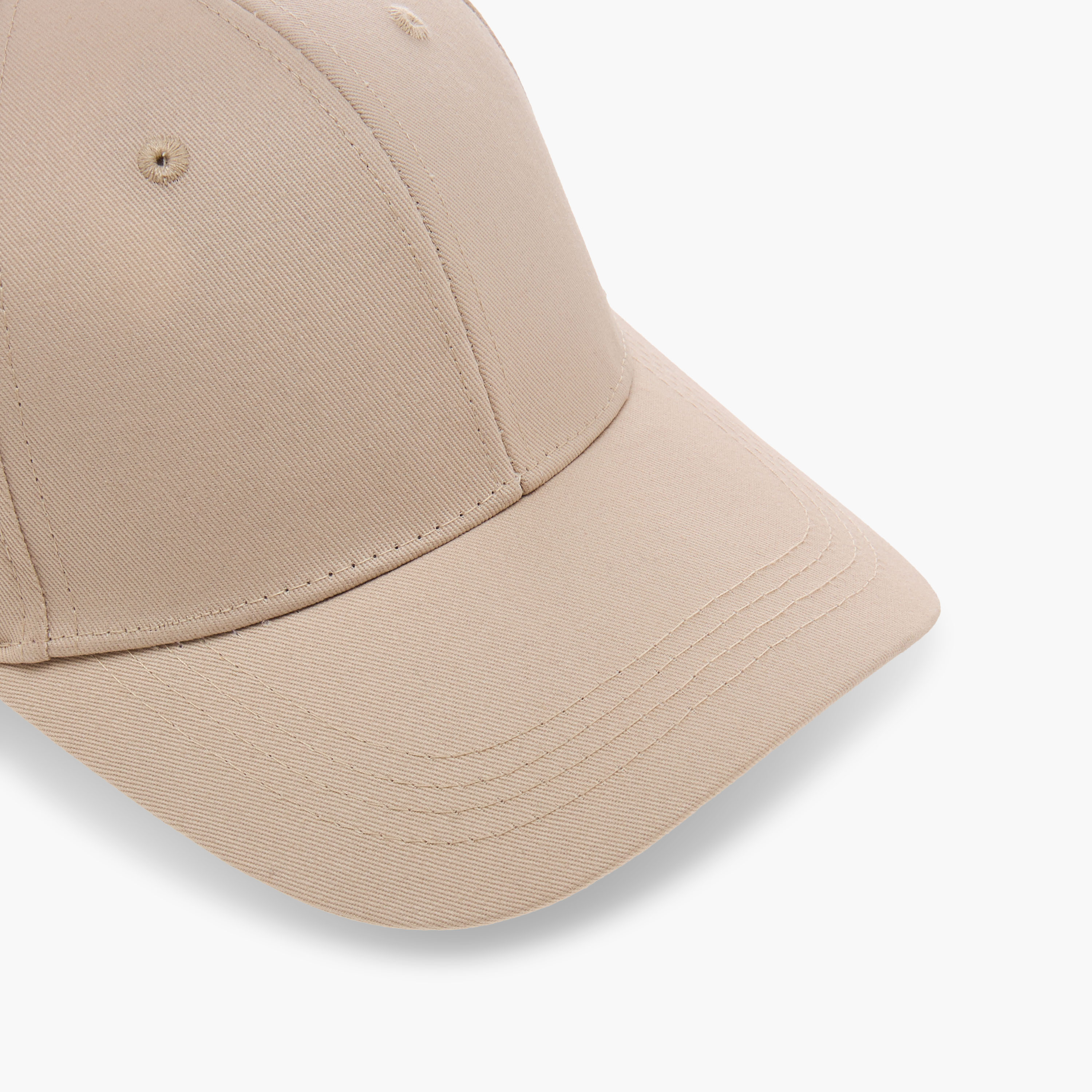 Textured Cap with Buckled Strap Closure-women-clothingaccessories-capsandhats-image-6