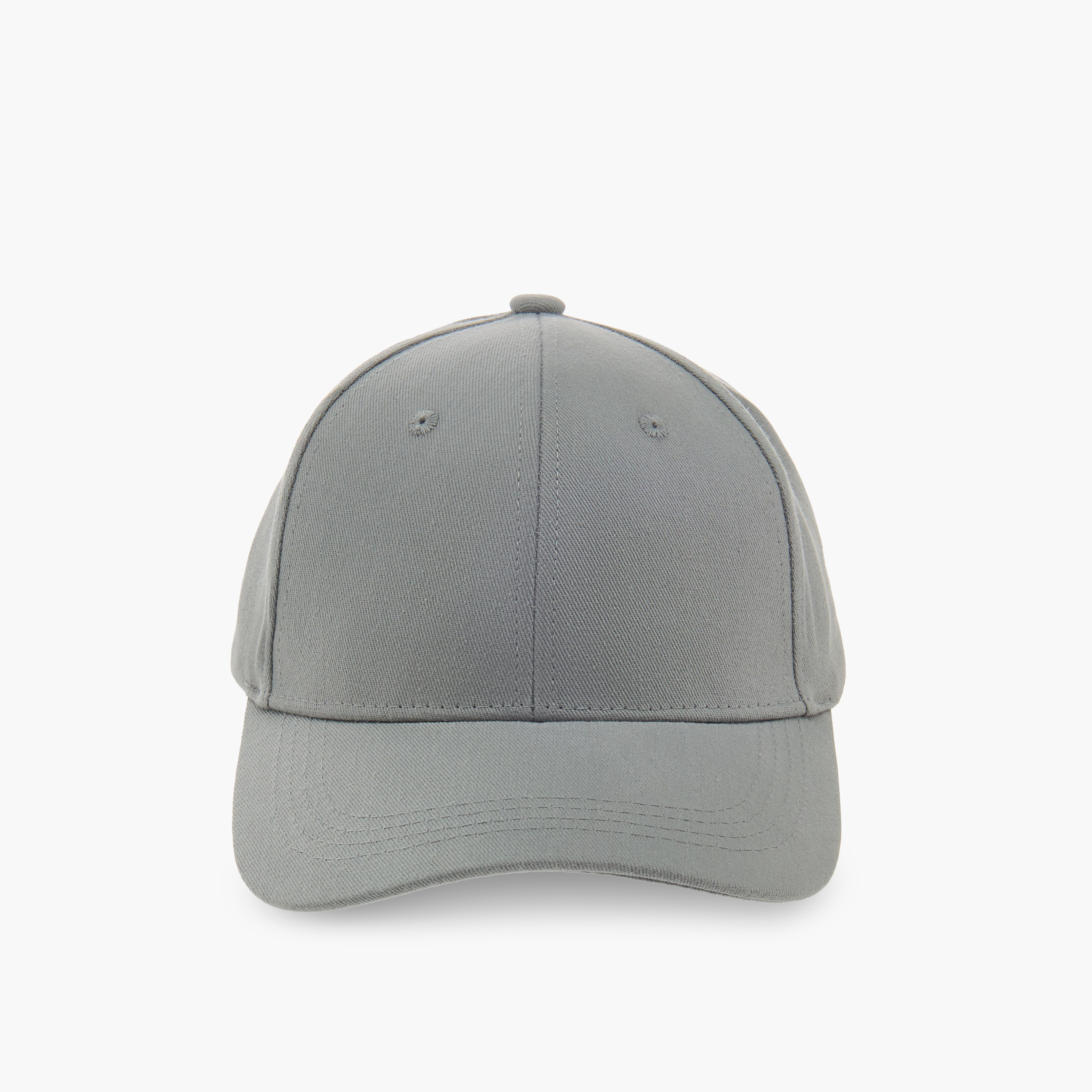 Textured Cap with Buckled Strap Closure-women-clothingaccessories-capsandhats-image-1