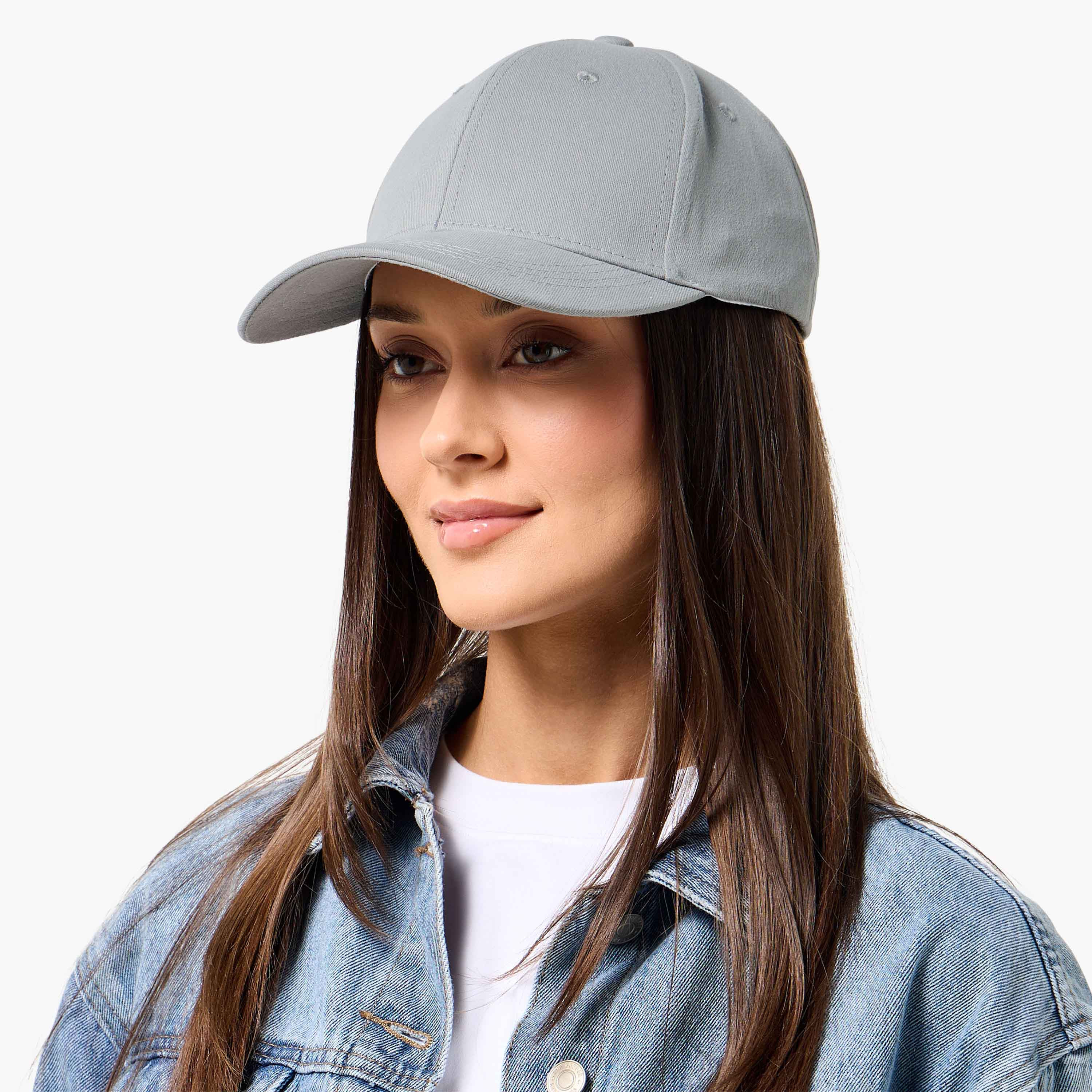 Textured Cap with Buckled Strap Closure-women-clothingaccessories-capsandhats-image-2