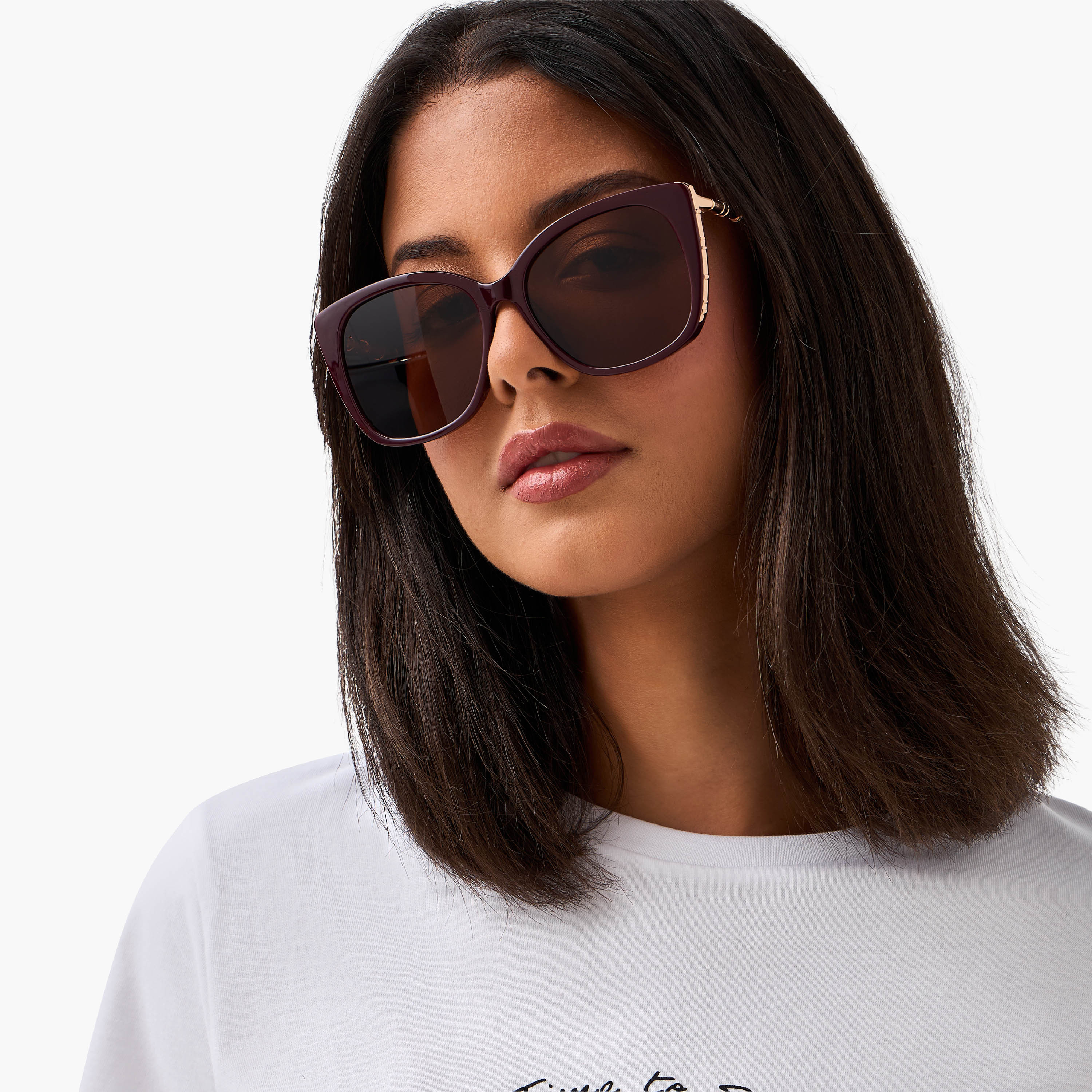 نظارة شمسية كات آي بعدسات بني واقية من أشعة الشمس فوق البنفسجية-women-sunglasses-image-2