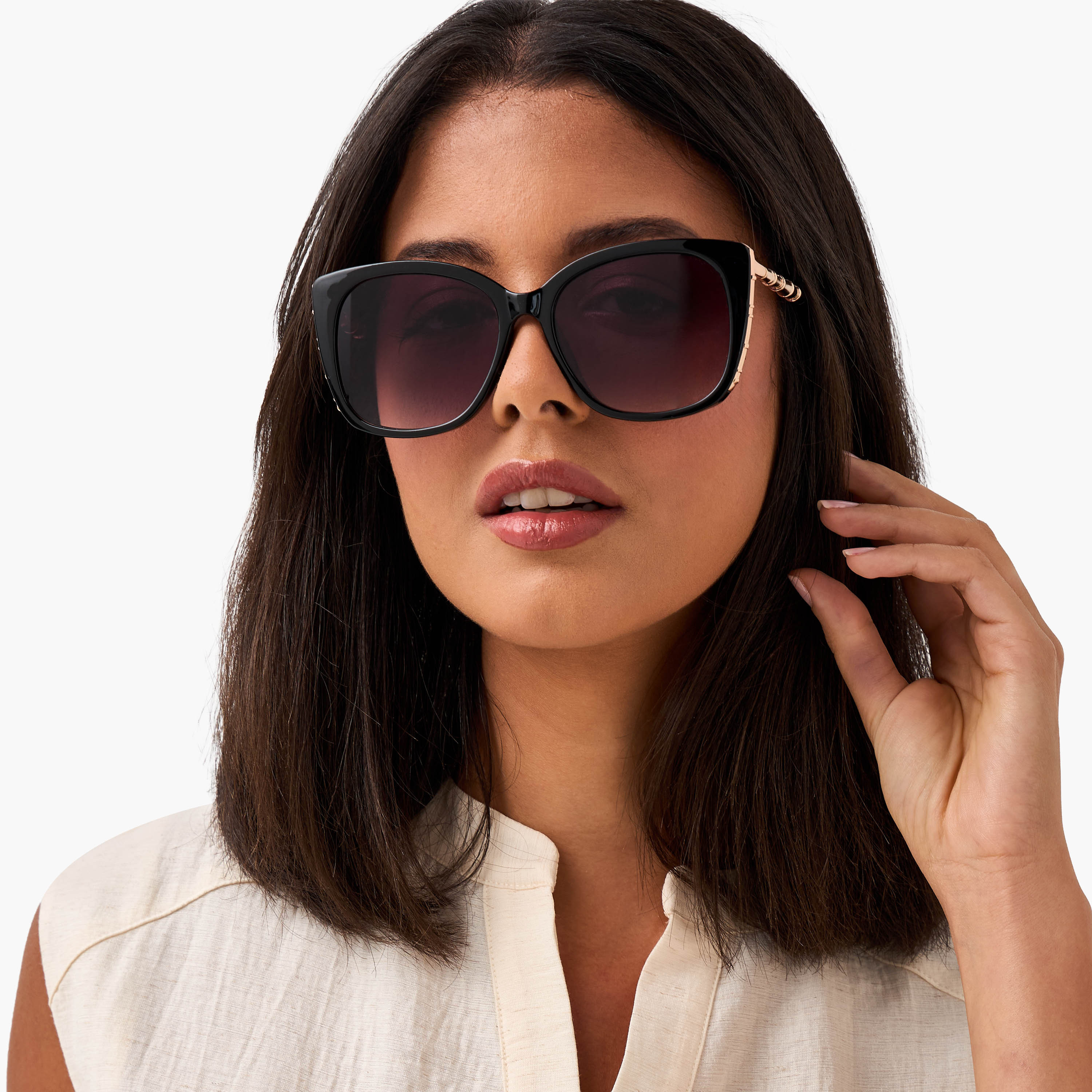 Sunglasses Cat Eye UV Protection Black Lens-women-sunglasses-image-2