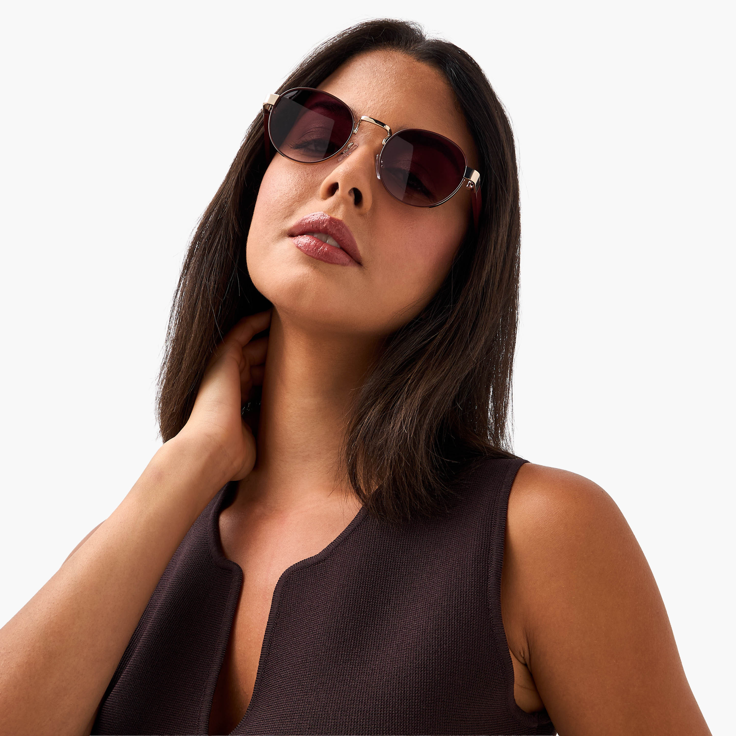 Sunglasses Round UV Protection Purple Lens-women-sunglasses-image-2