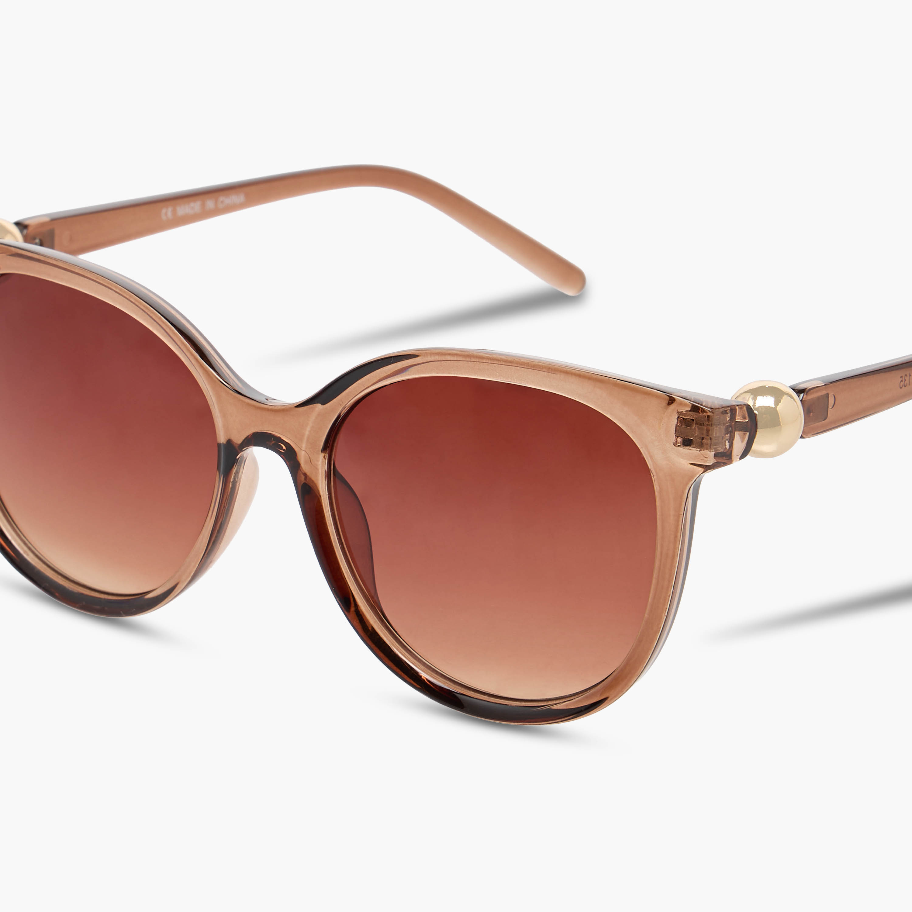 Sunglasses Round UV Protection Brown Lens-women-sunglasses-image-6