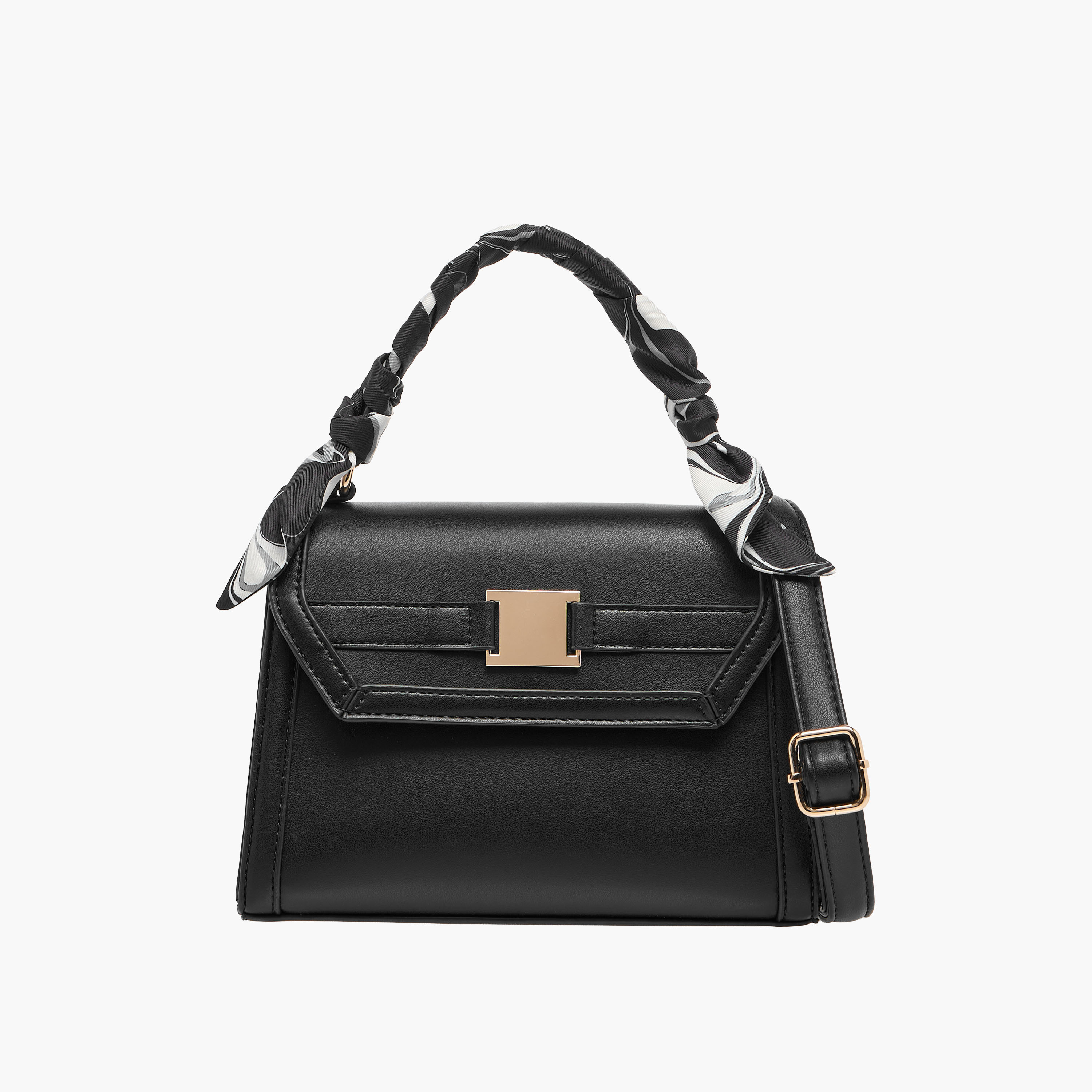 Mini Satchel Bag with Scarf-women-bagsandwallets-handbags-image-1