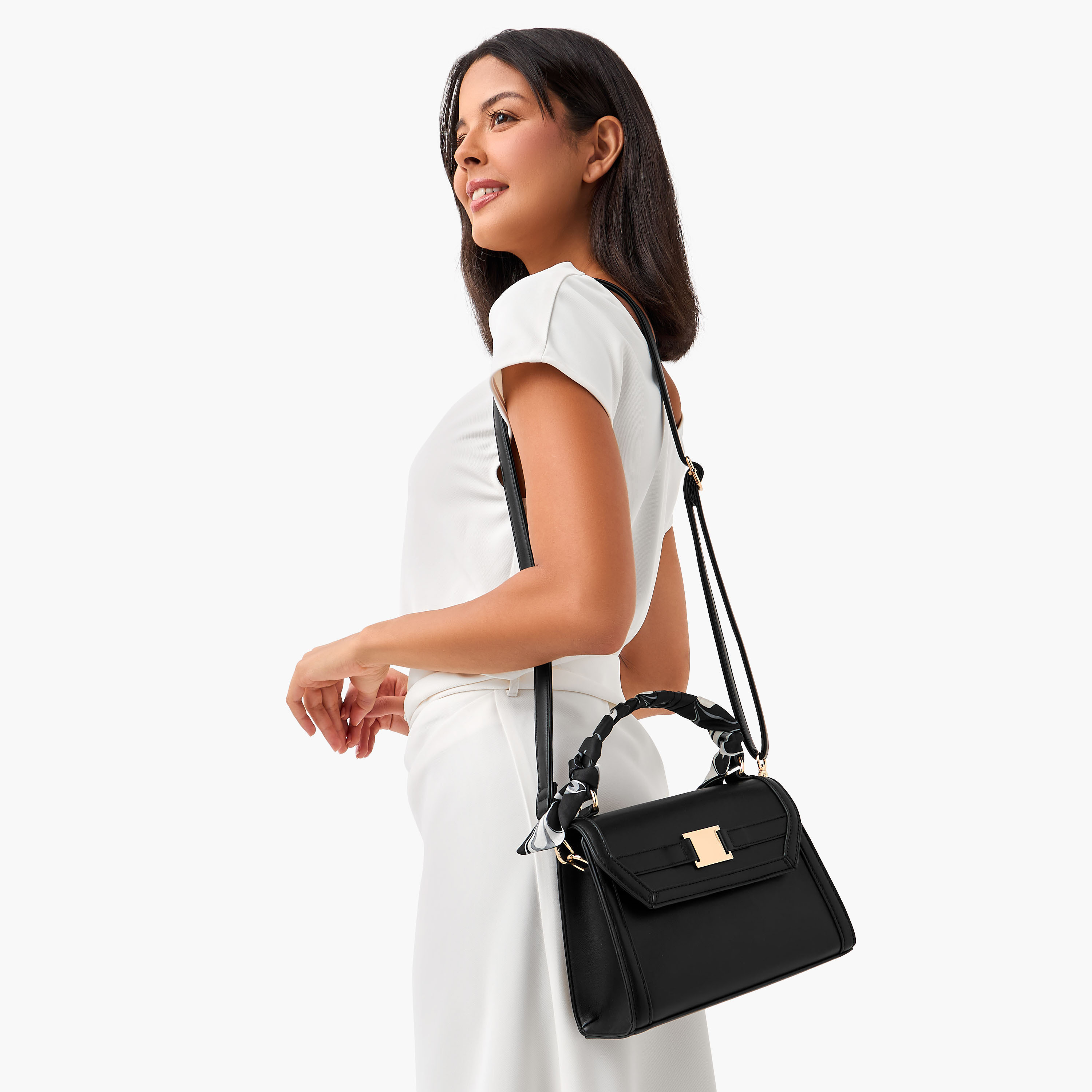 Mini Satchel Bag with Scarf-women-bagsandwallets-handbags-image-2