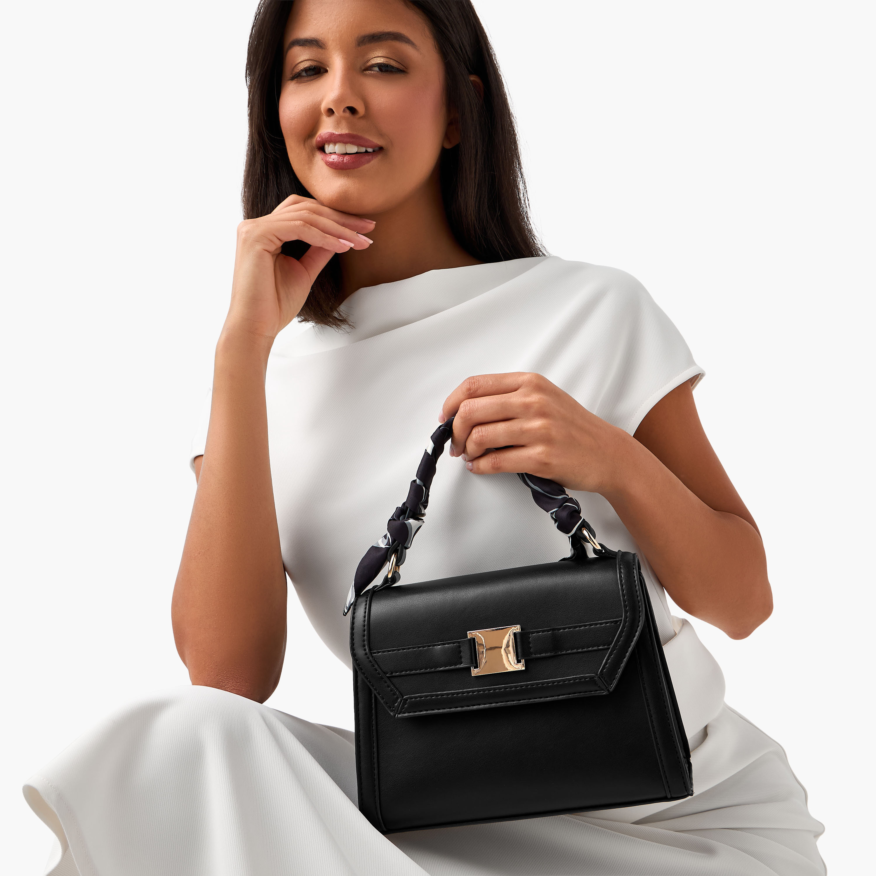 Mini Satchel Bag with Scarf-women-bagsandwallets-handbags-image-4