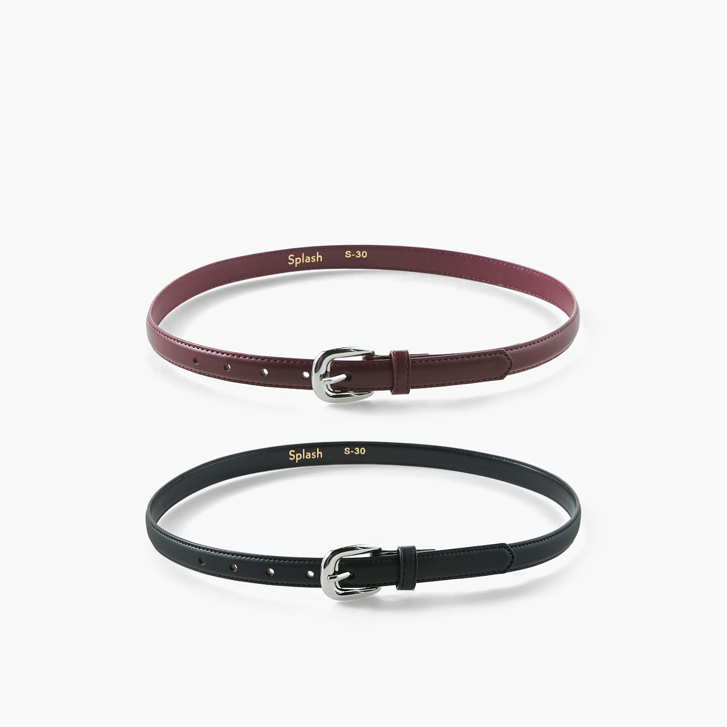 Set of 2 - Belt with Pin Buckle Closure-women-clothingaccessories-belts-image-1