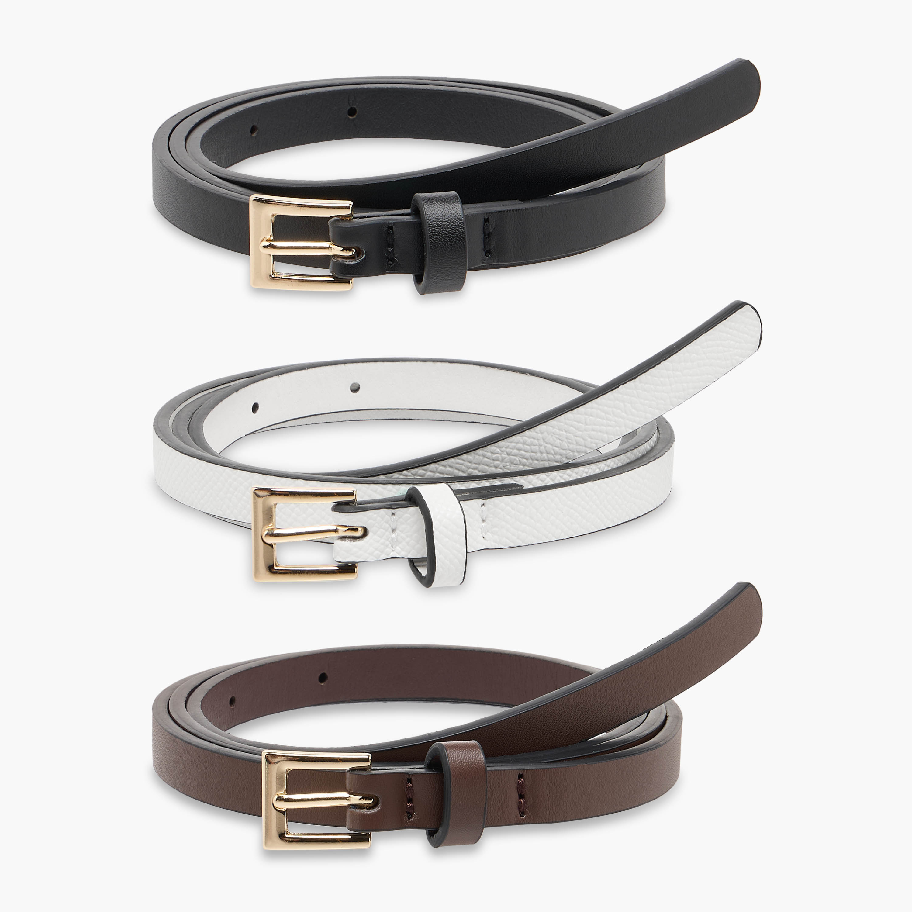 Belt with Pin Buckle Closure - Set of 3-women-clothingaccessories-belts-image-1