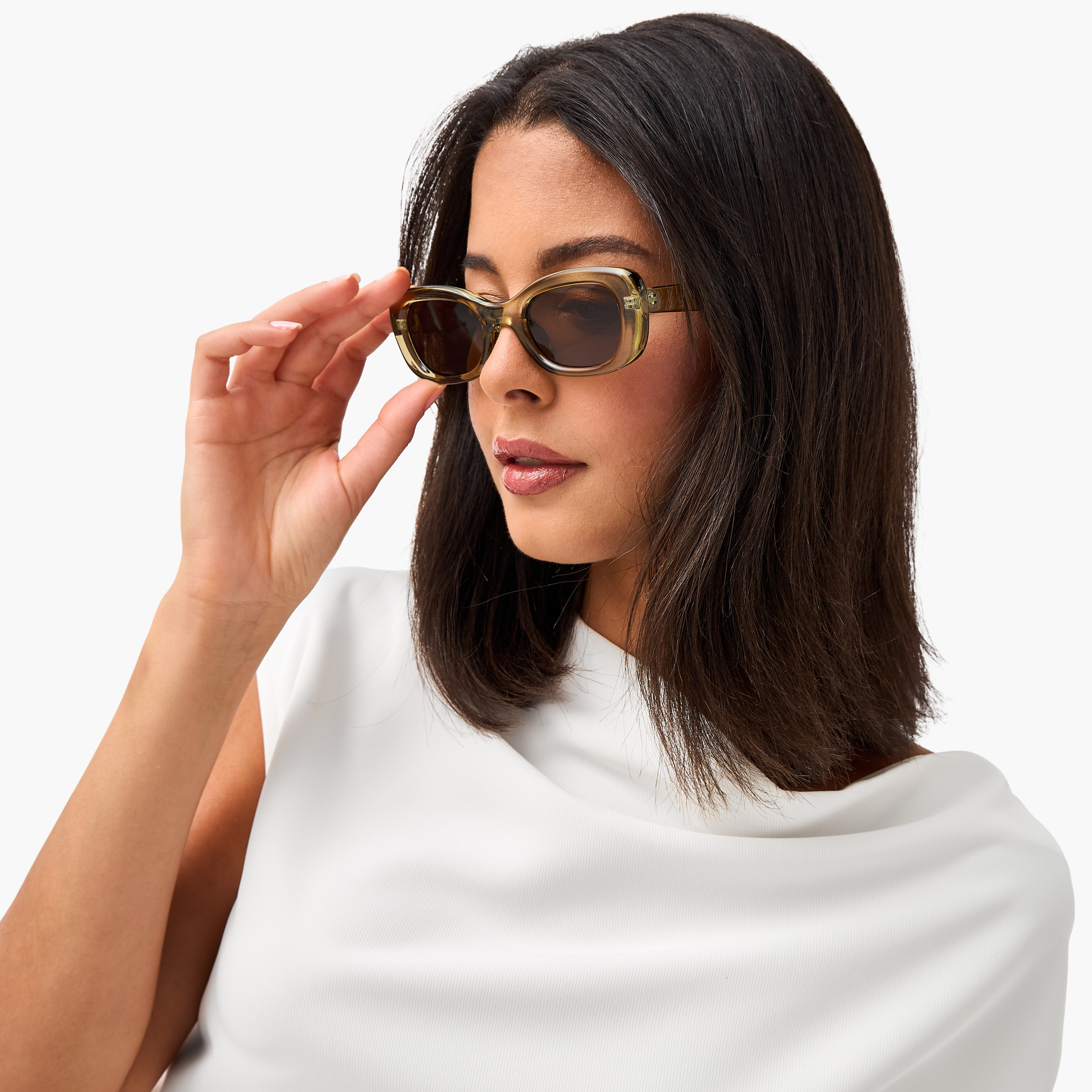 نظارة شمسية مستطيلة بعدسات بنية واقية من الأشعة فوق البنفسجية-women-sunglasses-image-2