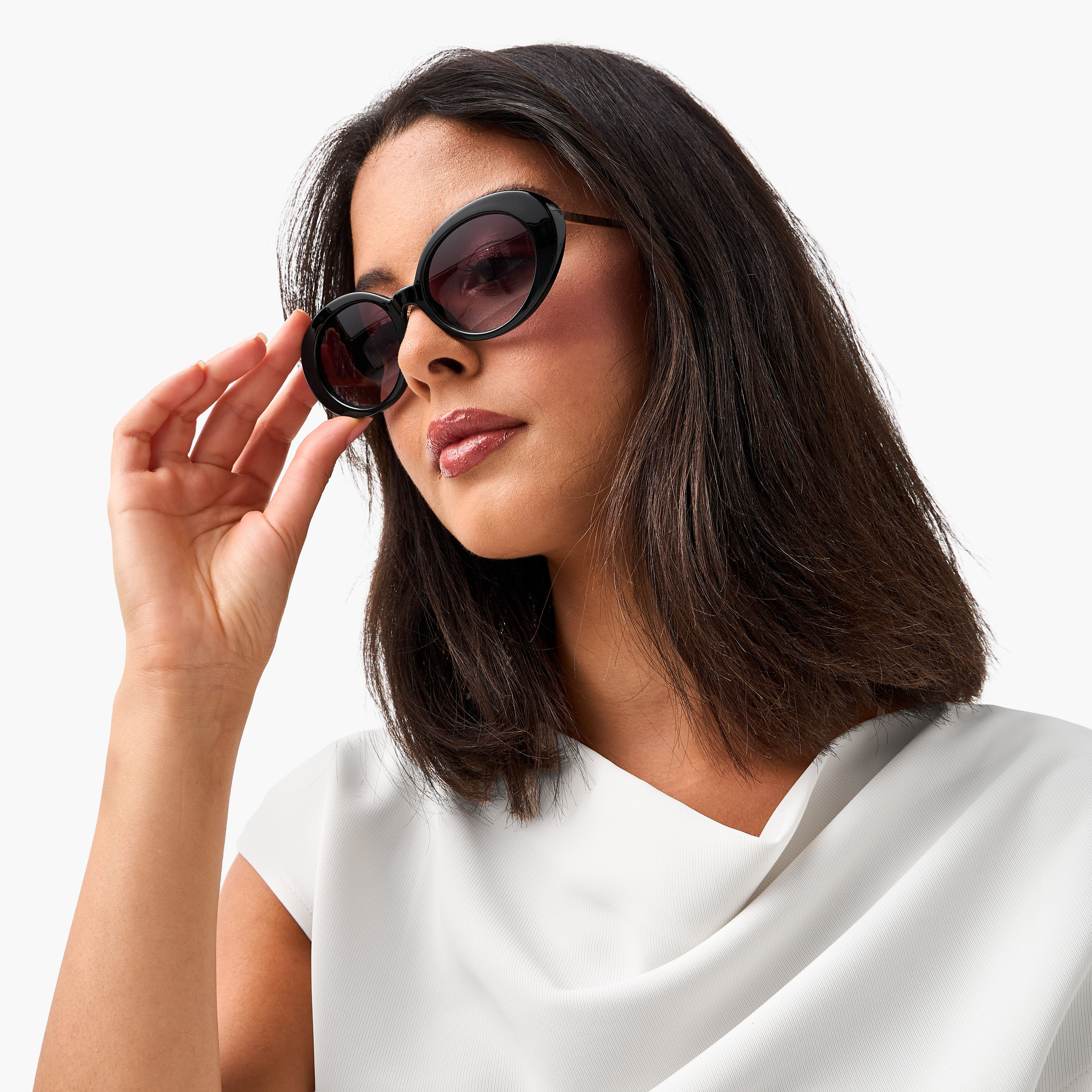 نظارة شمسية بيضاوية بعدسات بنفسجية وحماية من الأشعة فوق البنفسجية-women-sunglasses-image-2