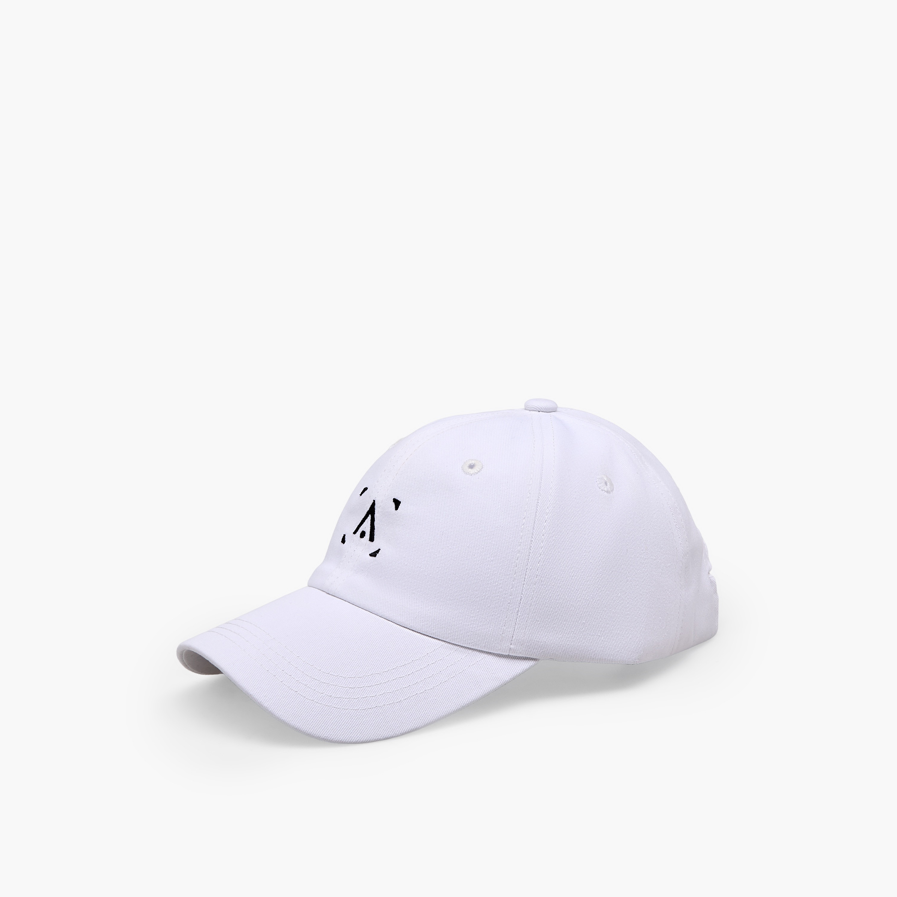 Embroidered Cap with Buckled Strap Closure-women-clothingaccessories-capsandhats-image-3