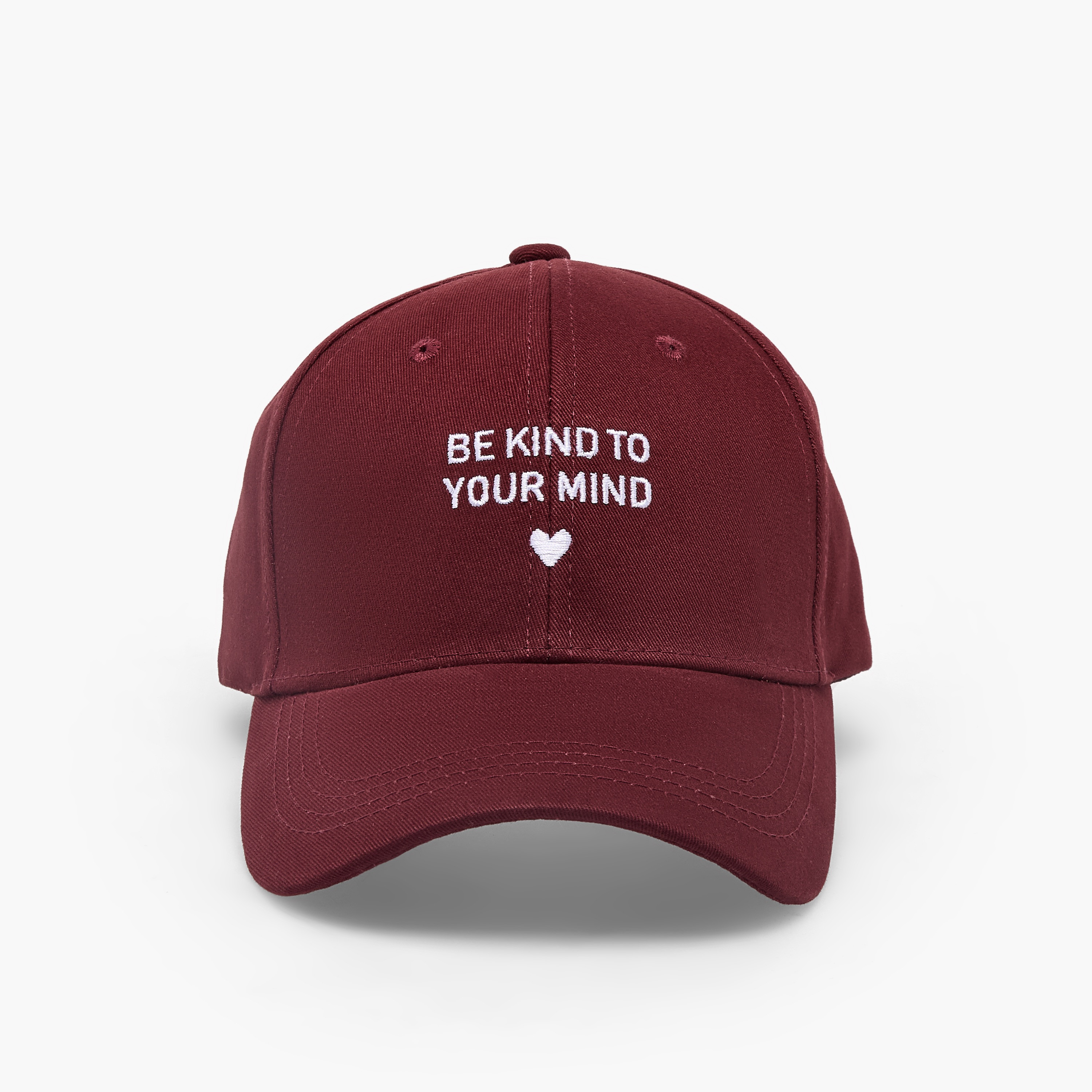 Slogan Embroidered Cap with Buckled Strap Closure-women-clothingaccessories-capsandhats-image-1