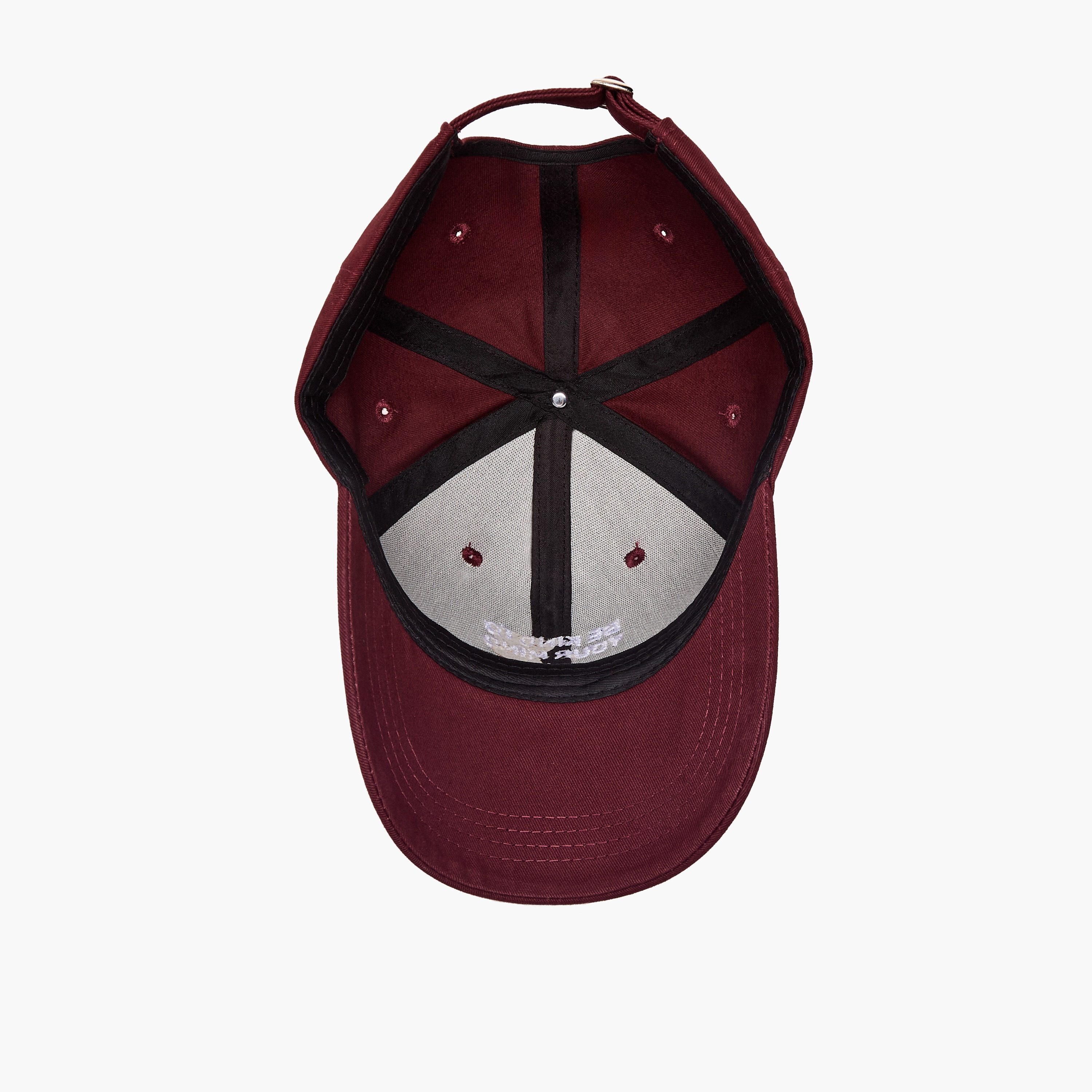 Slogan Embroidered Cap with Buckled Strap Closure-women-clothingaccessories-capsandhats-image-8