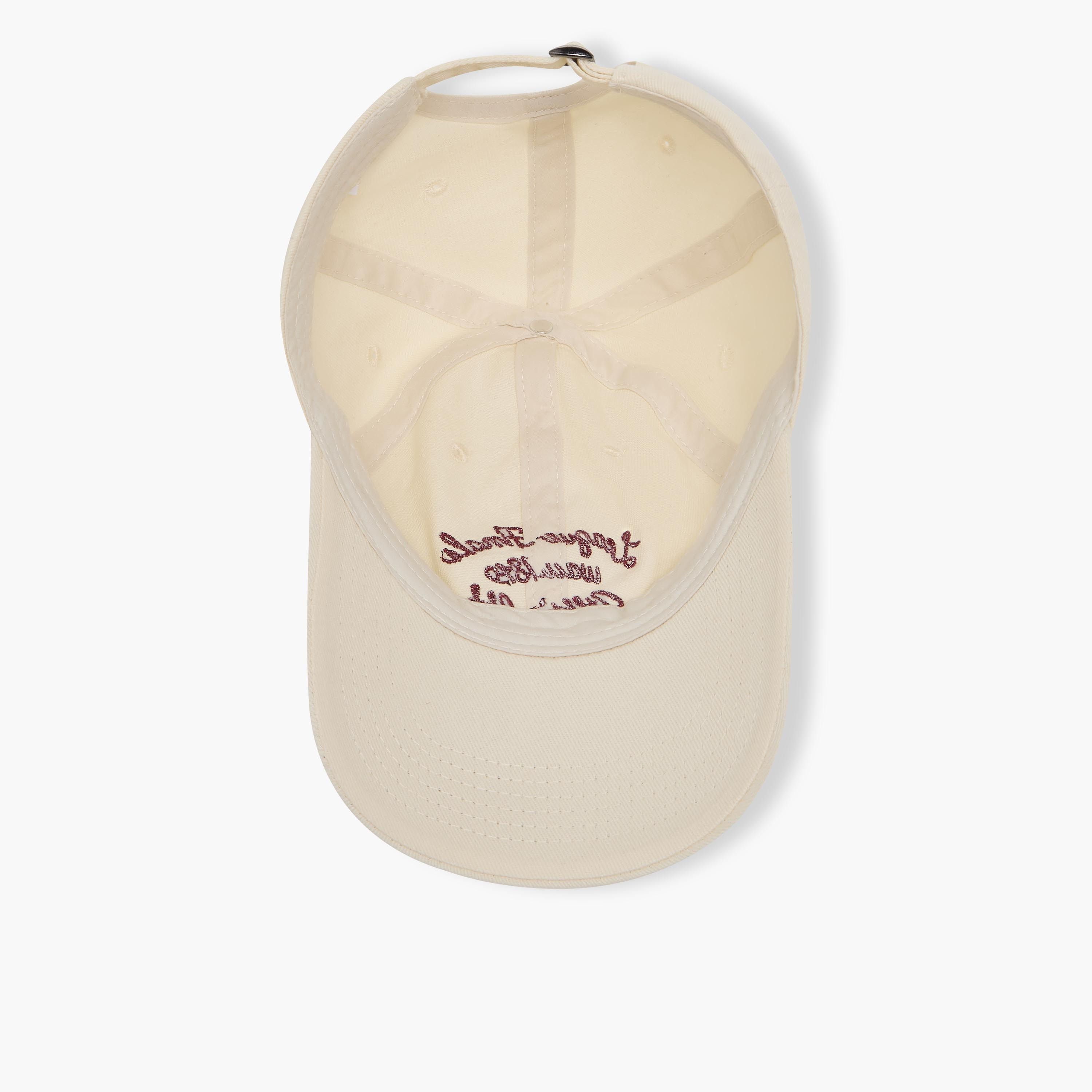 Embroidered Cap Buckled Strap Closure-women-clothingaccessories-capsandhats-image-7