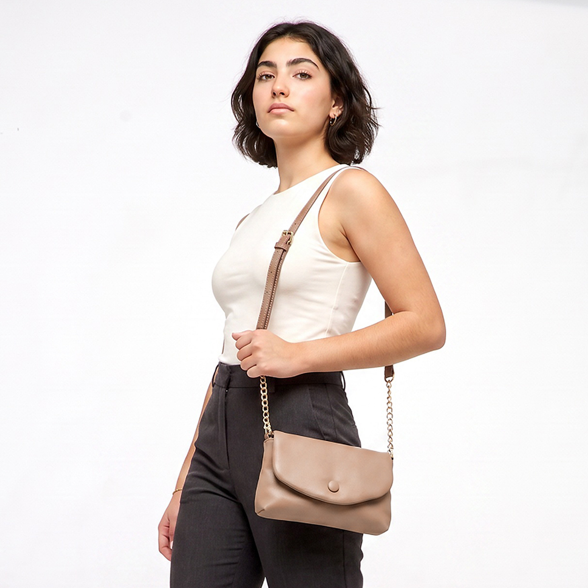شنطة كروس بودي بارزة الملمس بحزام قابل للتعديل-women-bagsandwallets-handbags-image-2