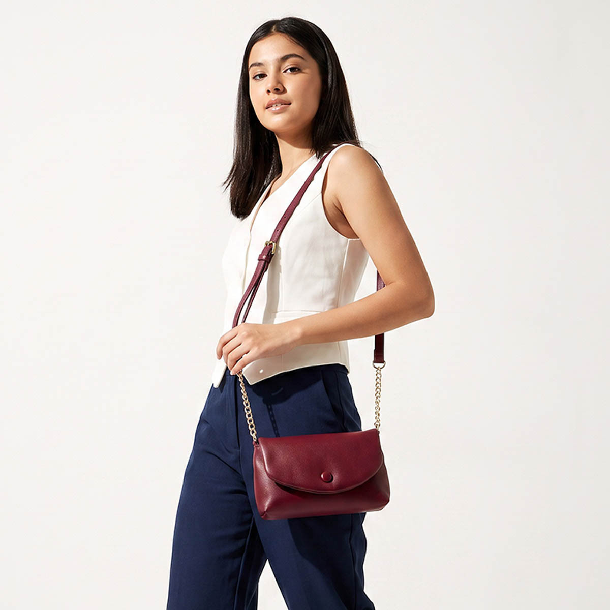 شنطة كروس بودي بارزة الملمس بحزام قابل للتعديل-women-bagsandwallets-handbags-image-2