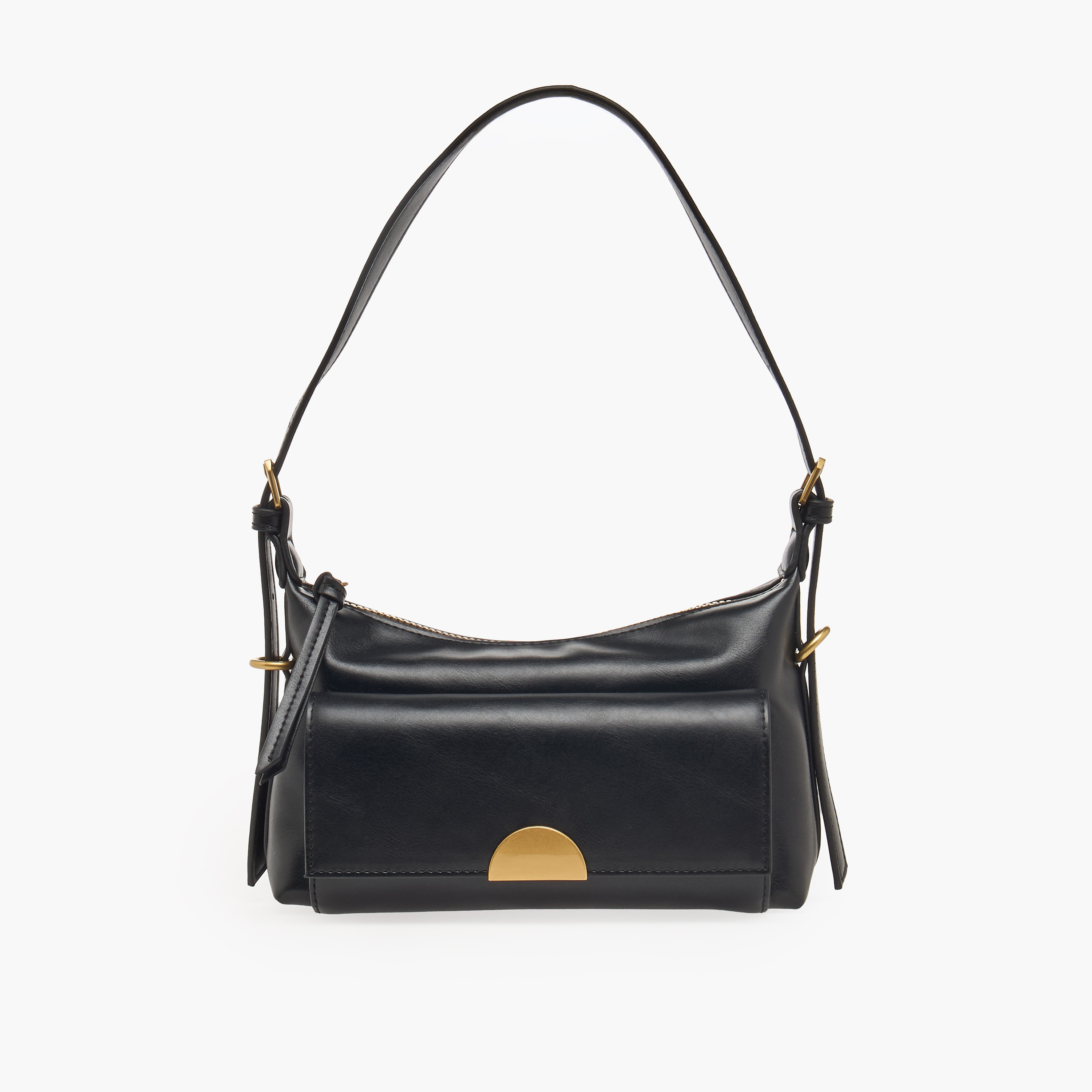 شنطة كتف بتفاصيل جيوب مع سحاب إغلاق-women-bagsandwallets-handbags-image-1