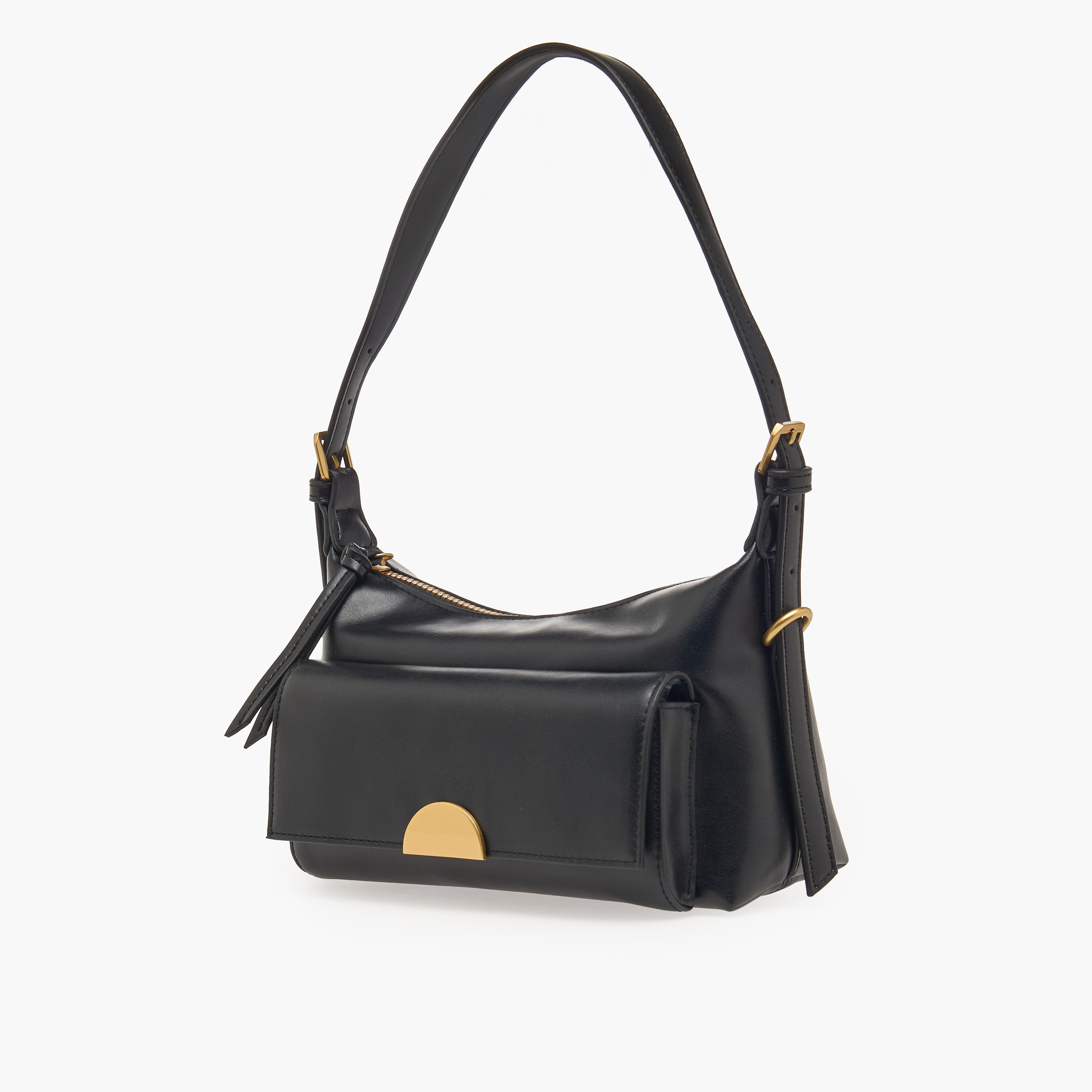 شنطة كتف بتفاصيل جيوب مع سحاب إغلاق-women-bagsandwallets-handbags-image-3