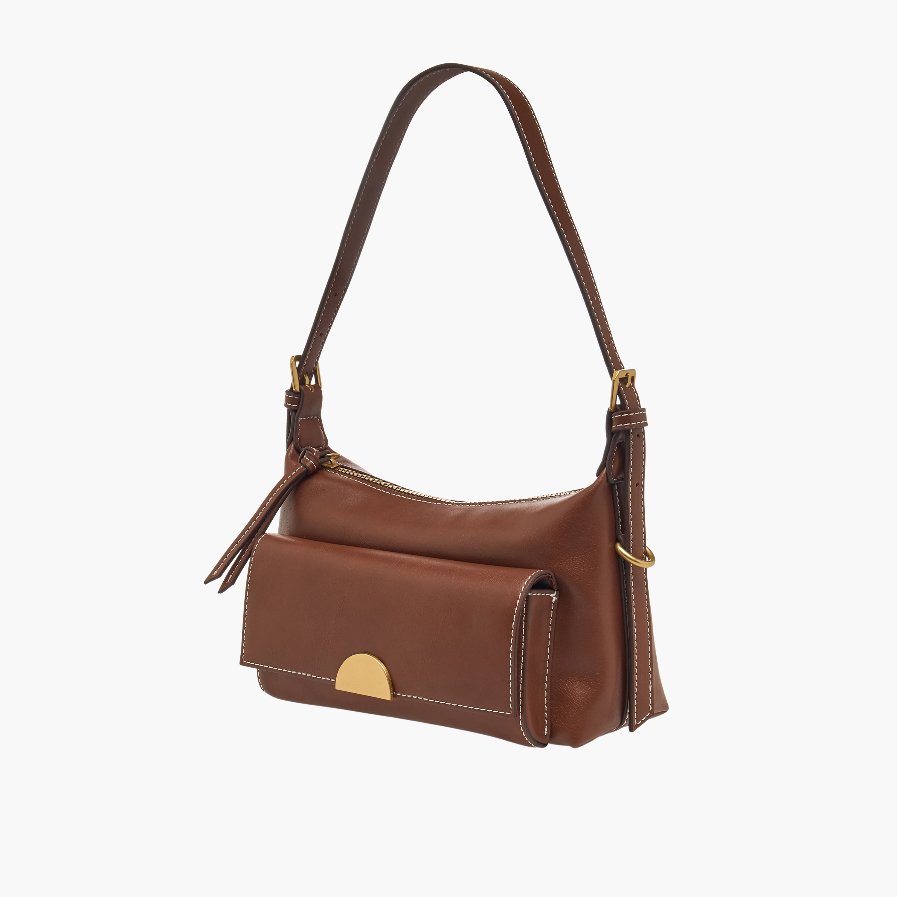 شنطة كتف بتفاصيل جيوب مع سحاب إغلاق-women-bagsandwallets-handbags-image-2