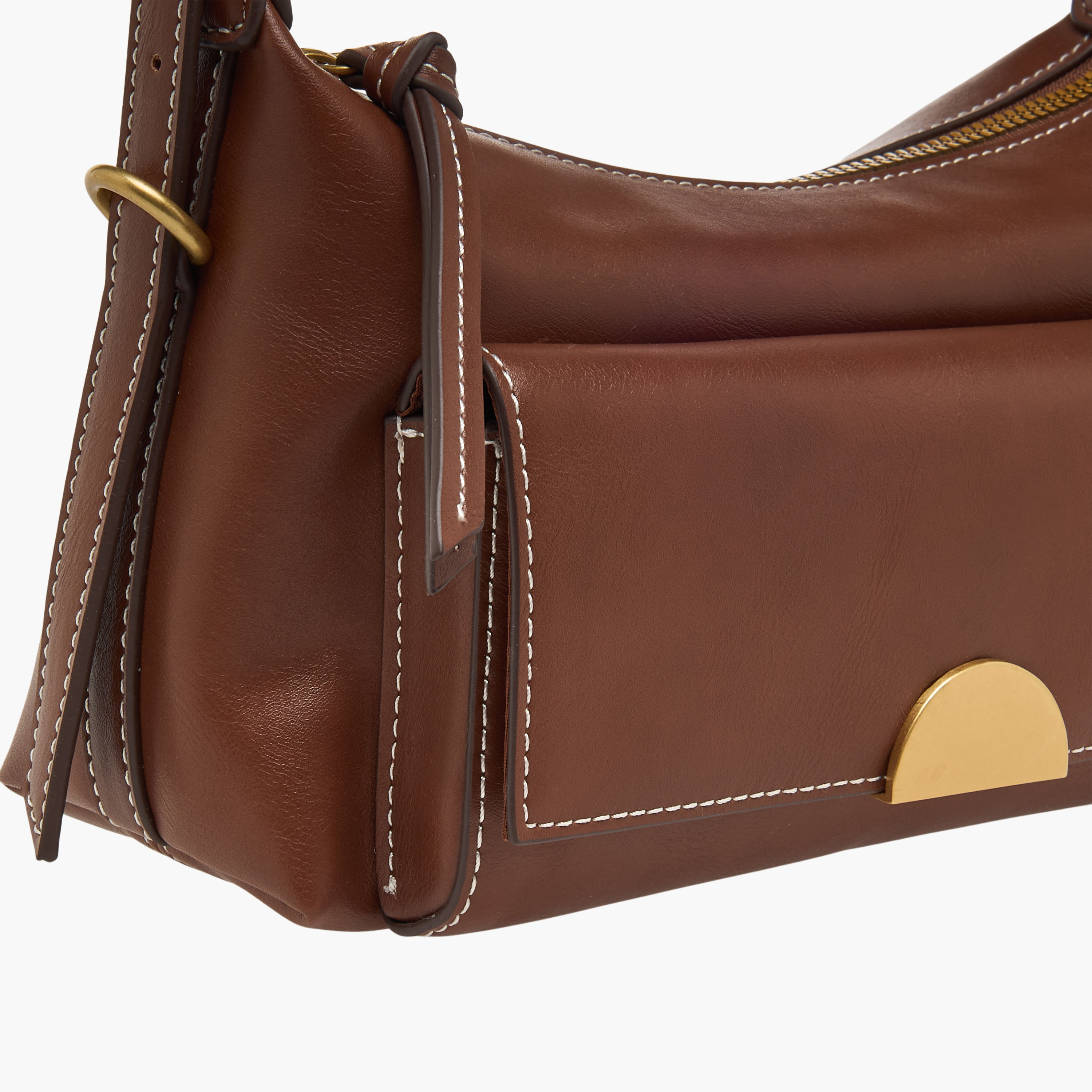 شنطة كتف بتفاصيل جيوب مع سحاب إغلاق-women-bagsandwallets-handbags-image-4