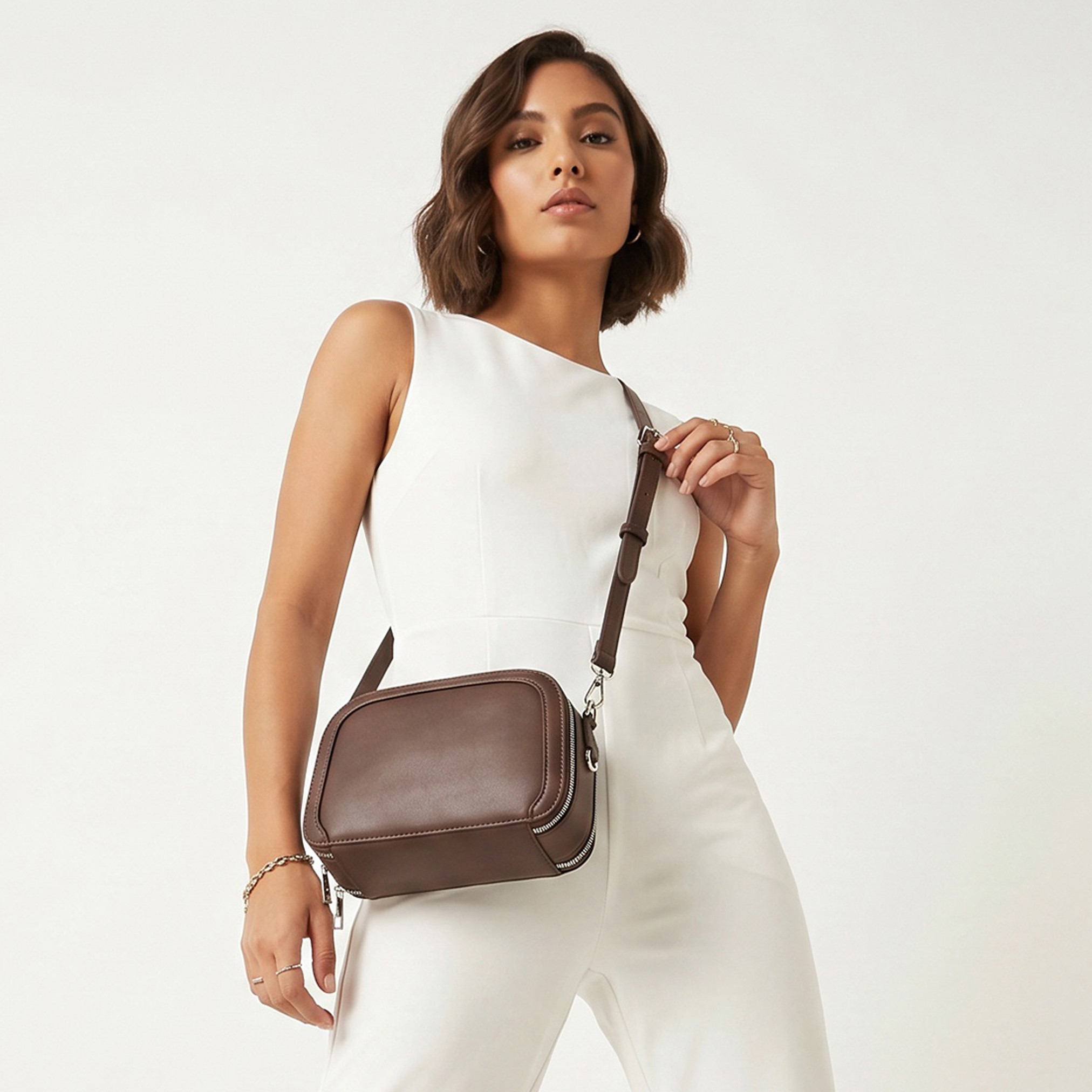 Panelled Crossbody Bag with Detachable Strap-women-bagsandwallets-handbags-image-2