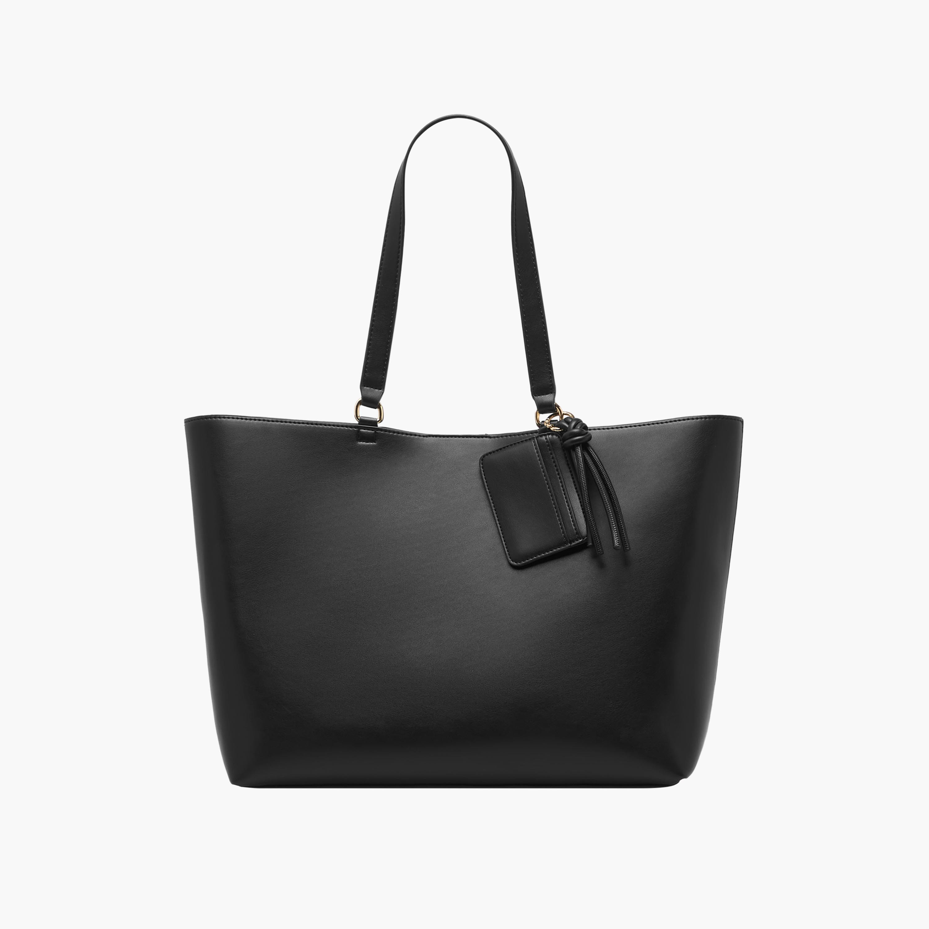 Tassel Detail Tote Bag with Button Closure-women-bagsandwallets-handbags-image-1