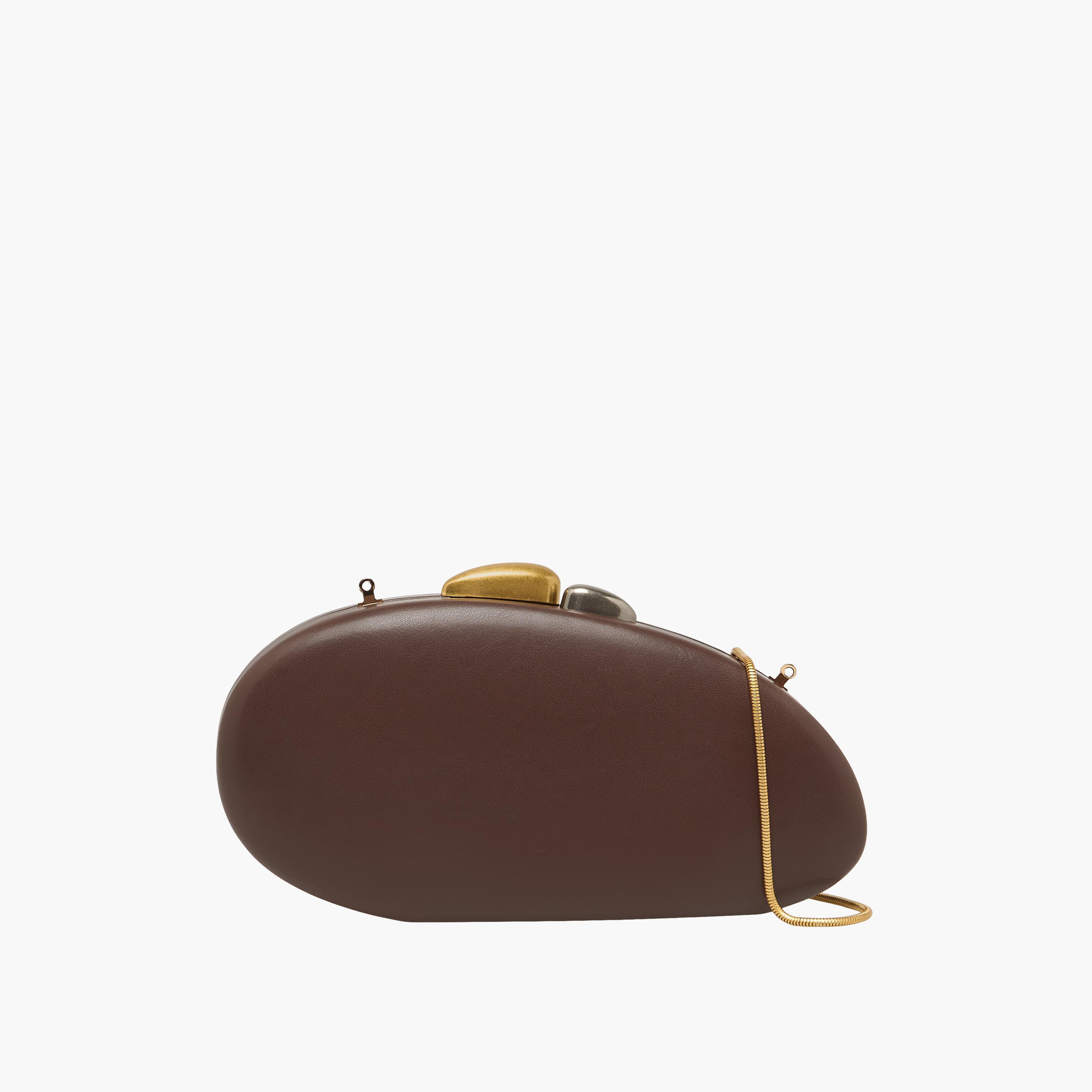 Oval Clutch with Chain Strap-women-bagsandwallets-handbags-image-1