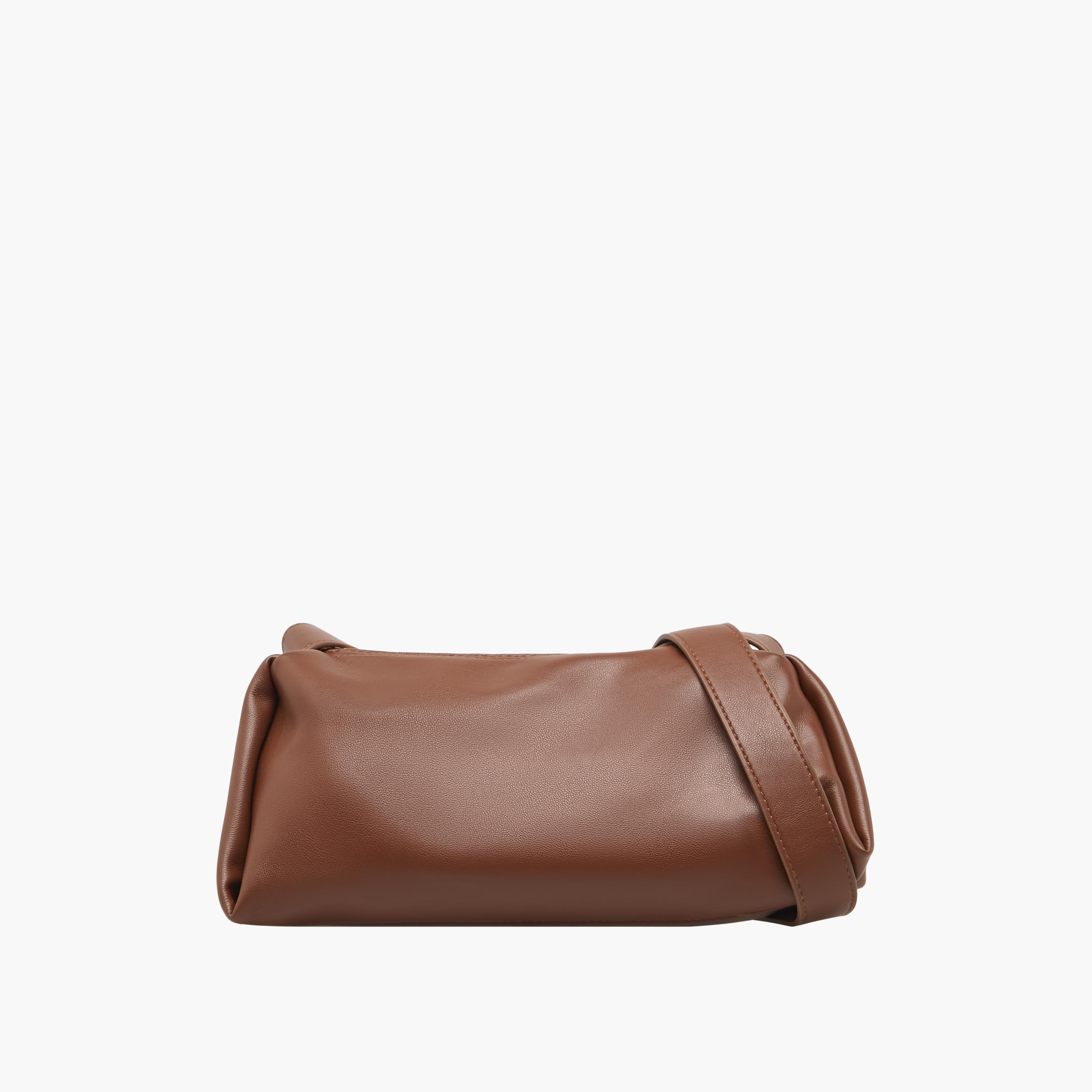 Ruched Crossbody Bag with Adjustable Strap-women-bagsandwallets-handbags-image-1