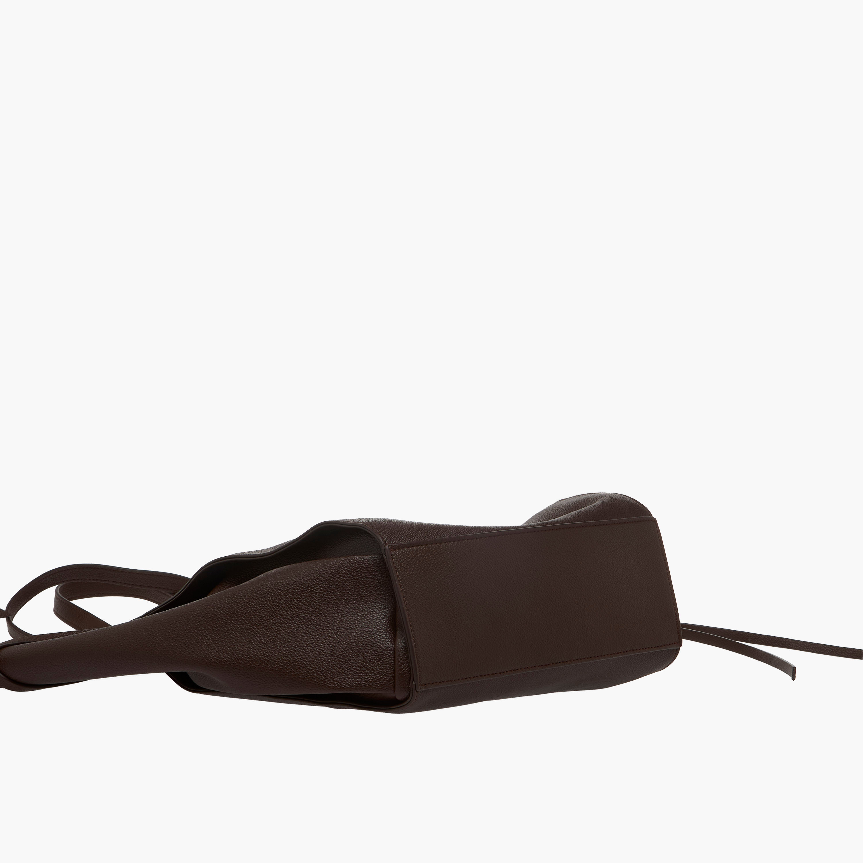 Textured Tote Bag with Knotted Detail-women-bagsandwallets-handbags-image-6