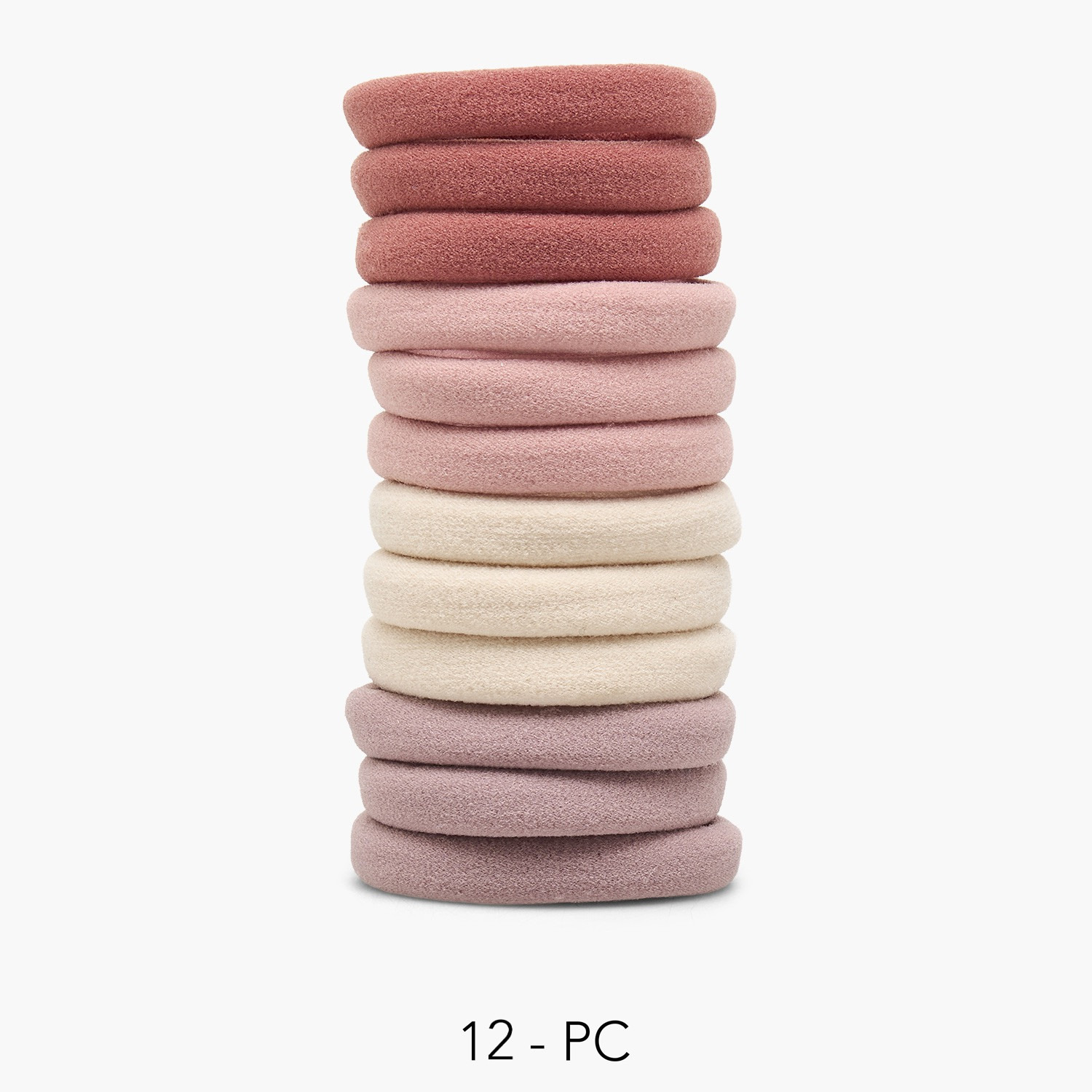 مجموعة ربطات شعر ناعمة ومرنة 12 قطعة من جلو-women-hairaccessories-scrunchies-image-1