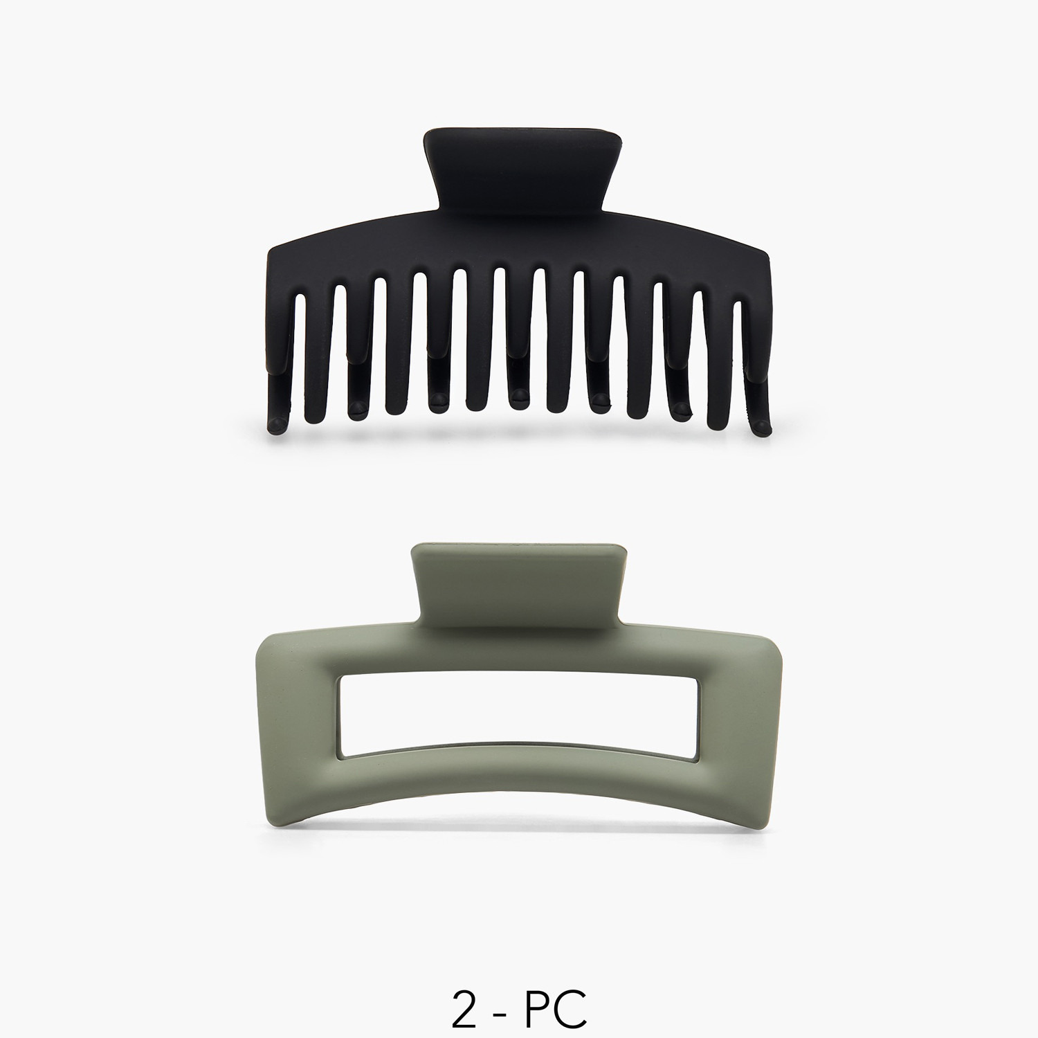 Gloo Pack of 2 Rectangular Hair Clamps-women-hairaccessories-clamps-image-1