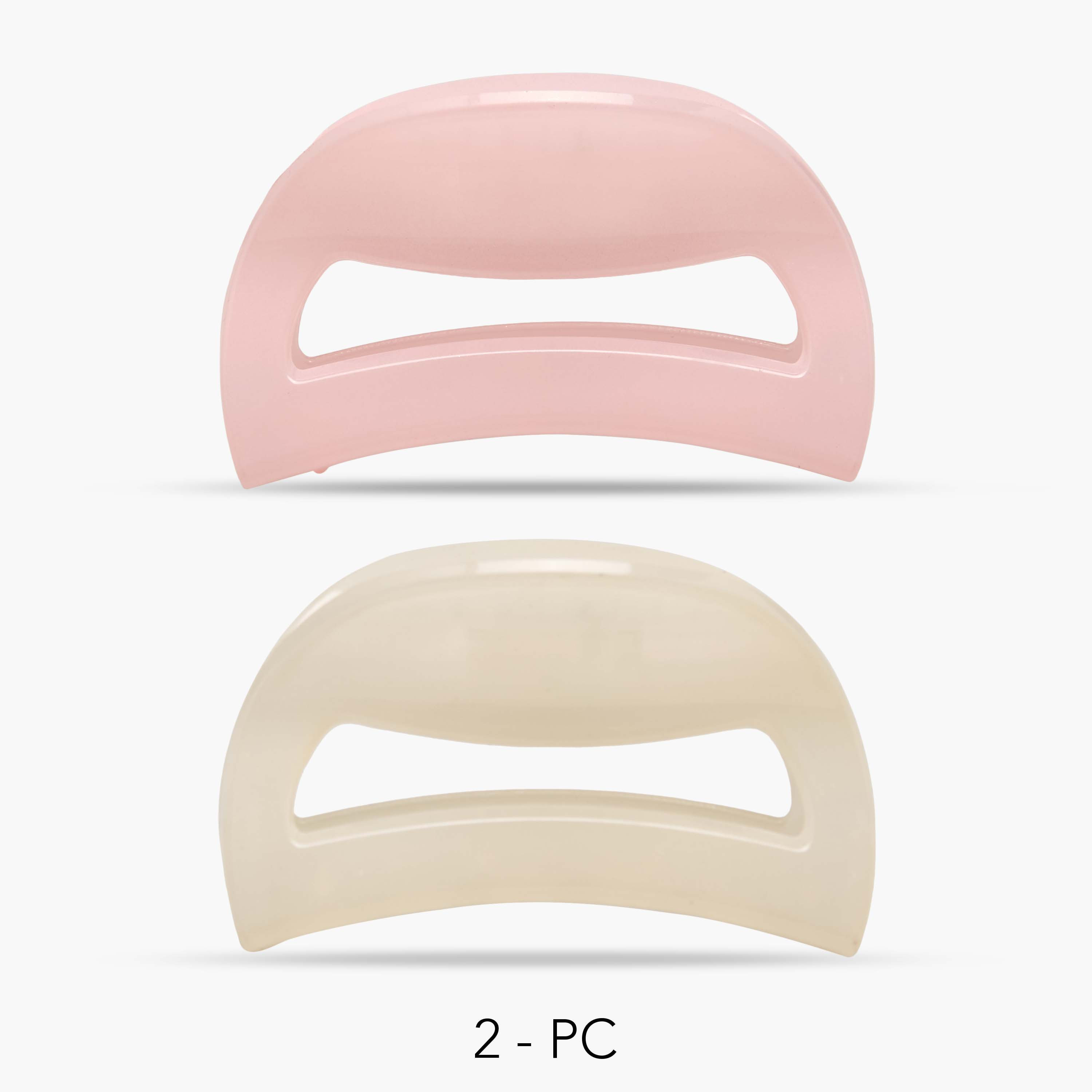 Gloo Pack of 2 Curved Hair Clamp with Cutout Design-women-hairaccessories-clamps-image-1