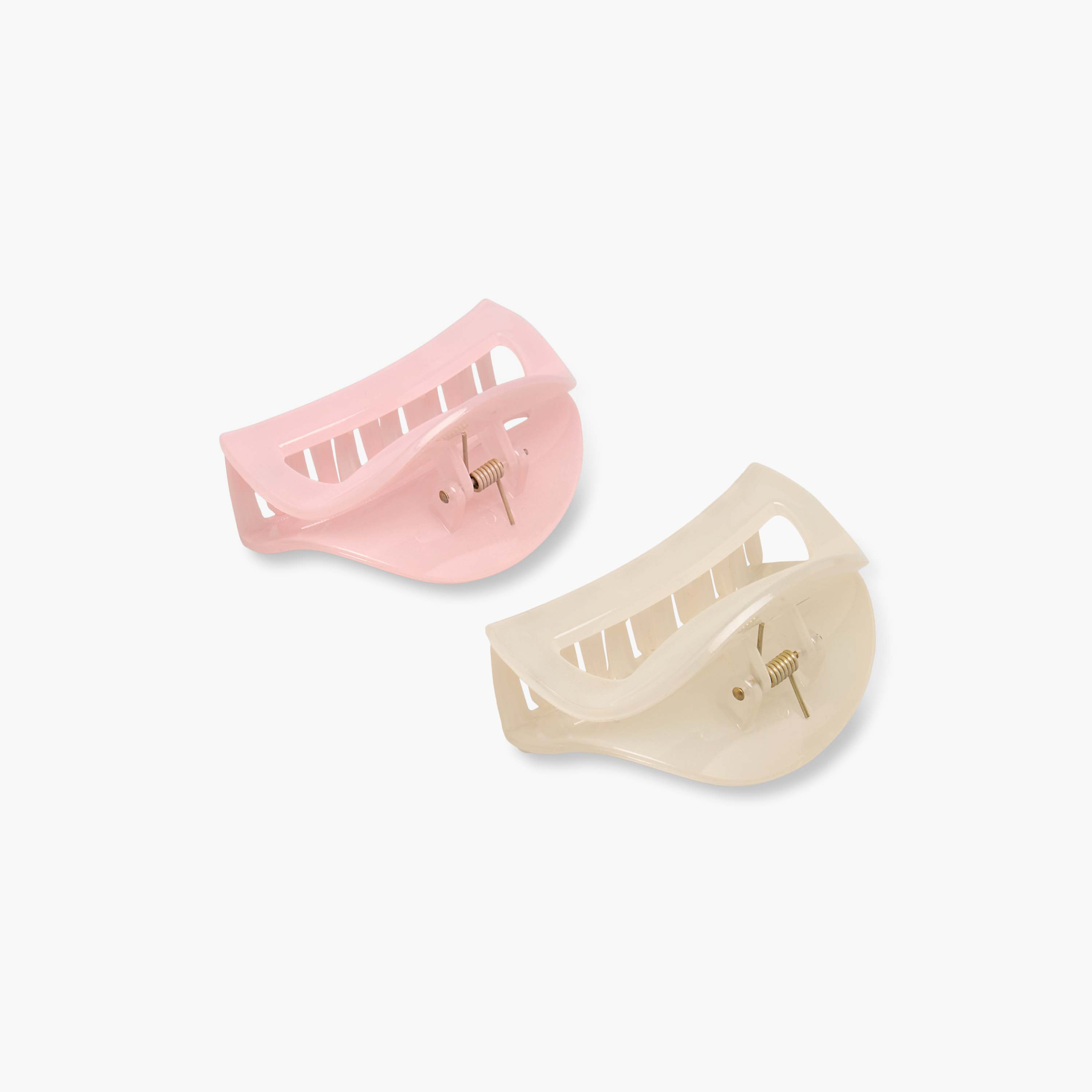 Gloo Pack of 2 Curved Hair Clamp with Cutout Design-women-hairaccessories-clamps-image-4